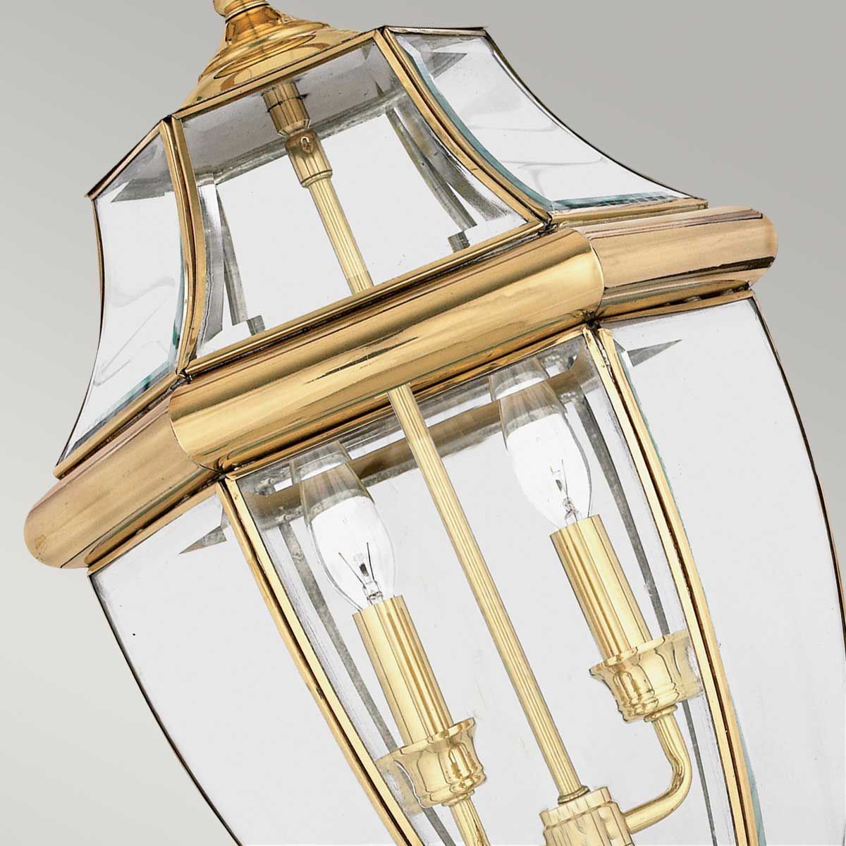 Quoizel Newbury 2 Light Large Chain Lantern - Polished Brass