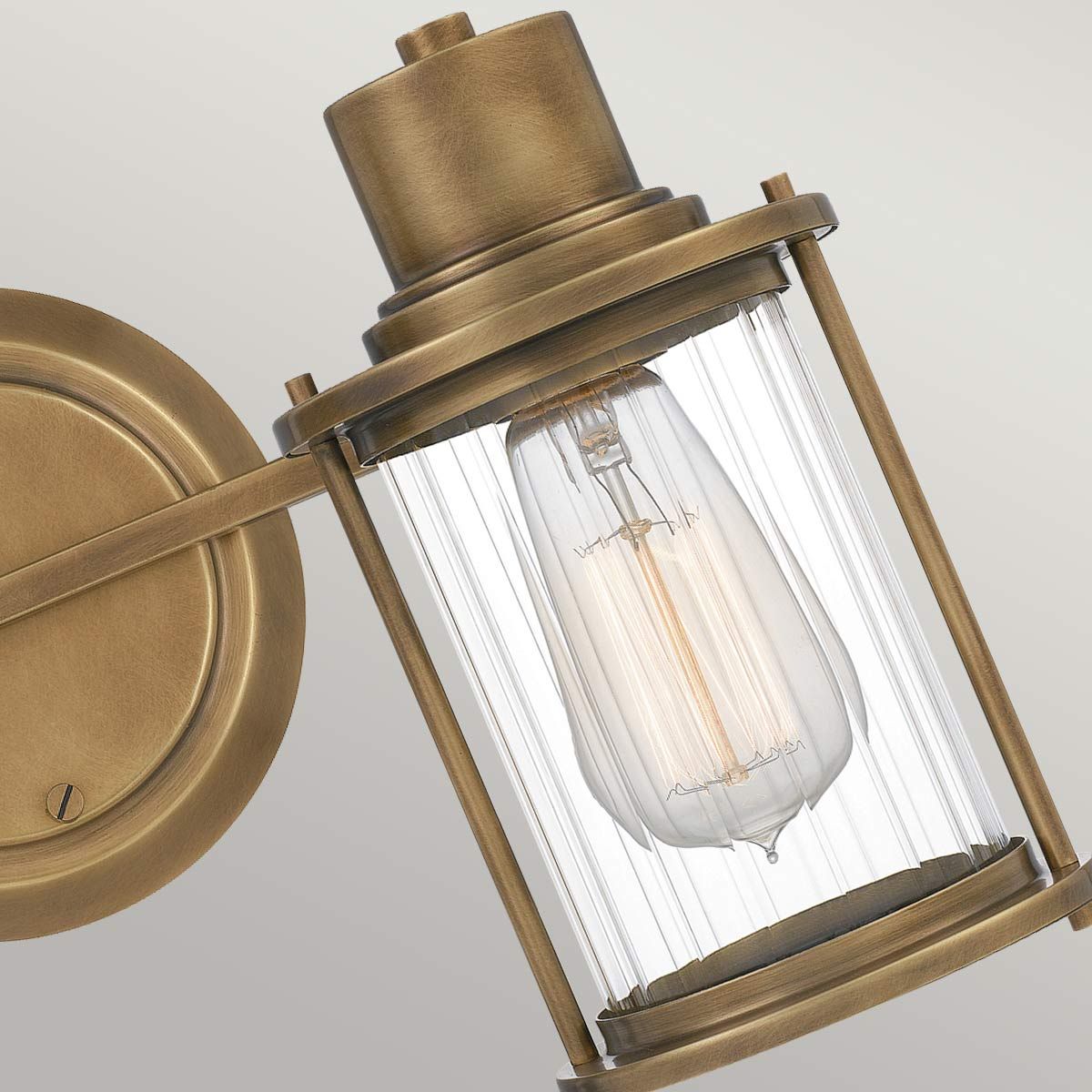 Quoizel Riggs 2 Light Bathroom Wall Light - Weathered Brass