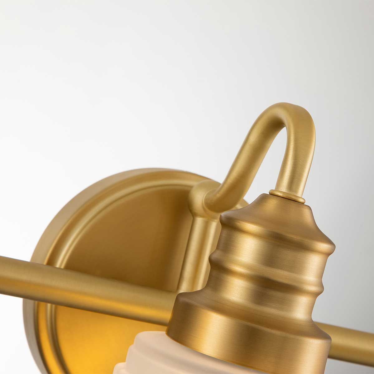 Quoizel Swell 3 Light Bathroom Wall Light - Brushed Brass