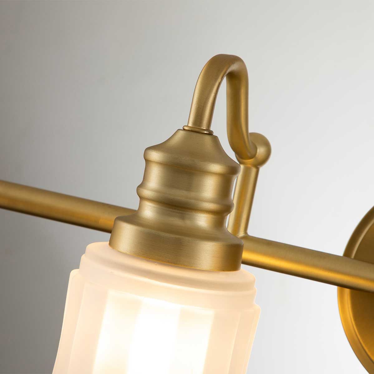 Quoizel Swell 4 Light Bathroom Wall Light - Brushed Brass