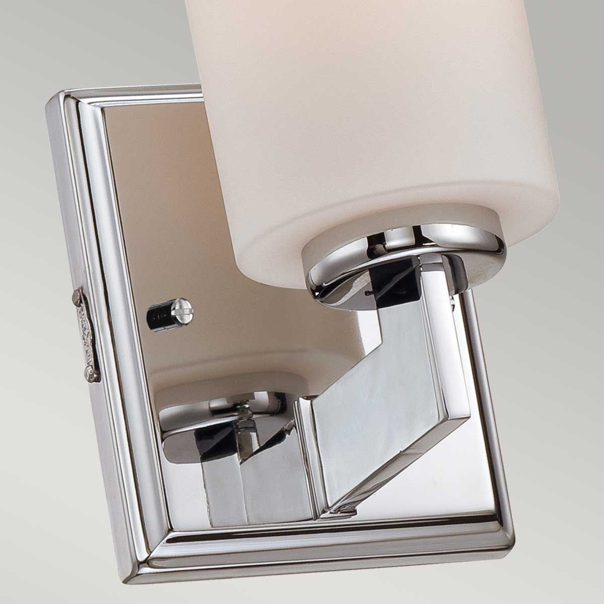 Quoizel Taylor Single Small Bathroom Wall Light - Polished Chrome
