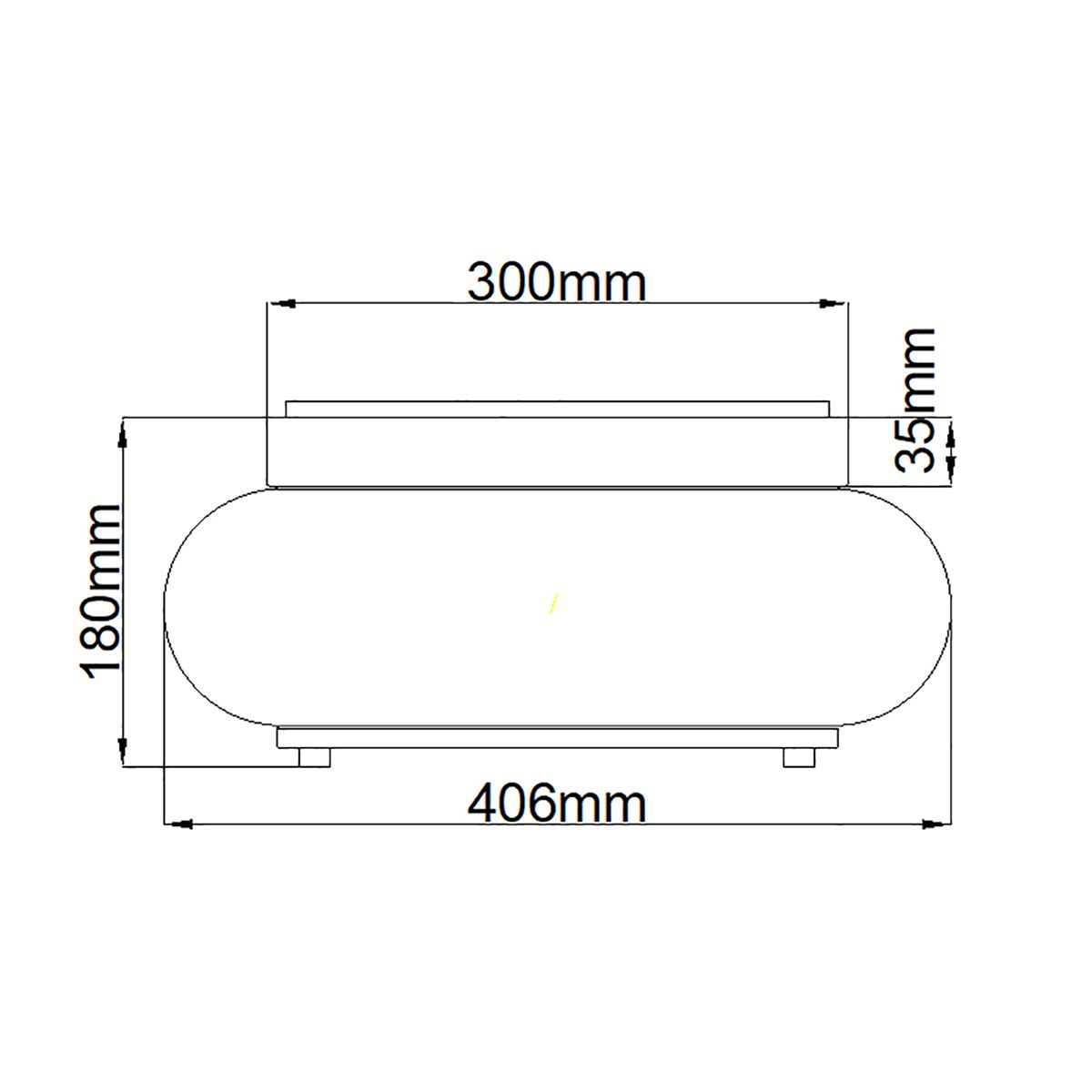 Quoizel Trilogy 3 Light Bathroom Flush Fitting - Polished Chrome