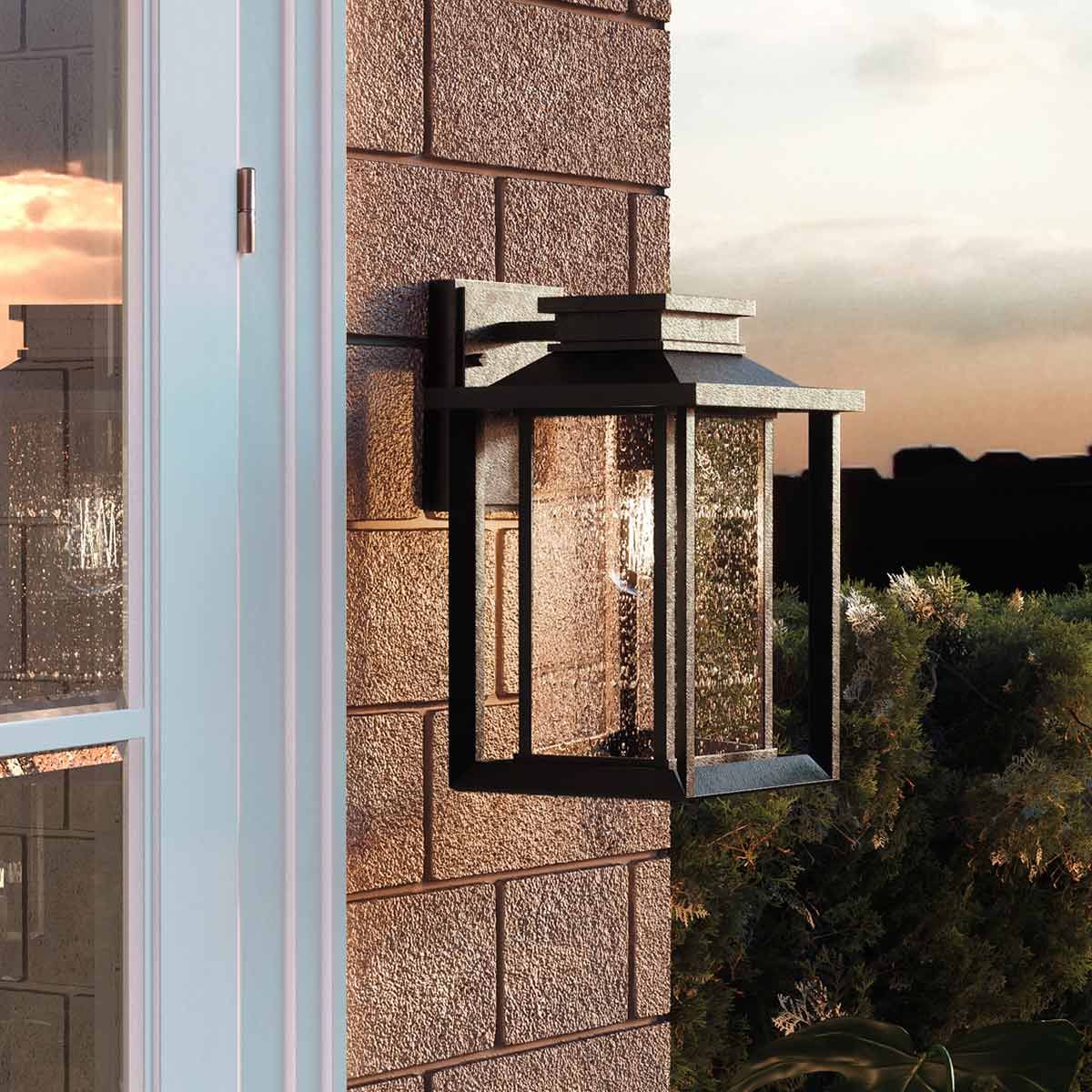 Quoizel Wakefield Single Medium Wall Lantern - Earth Black