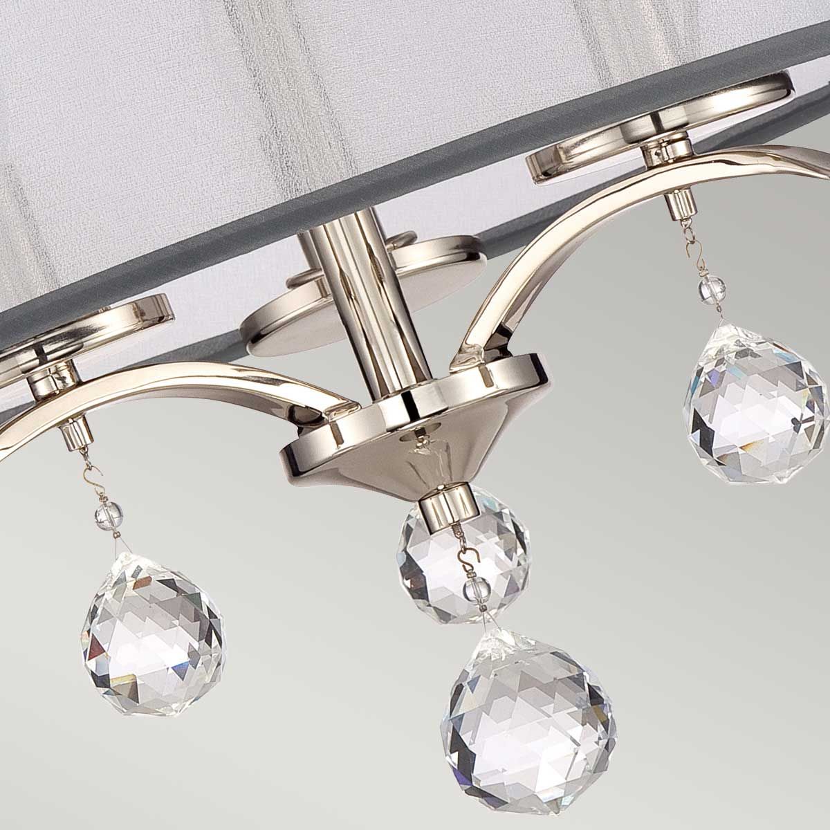 Quoizel Whitney Semi-Flush / Pendant Light - Imperial Silver
