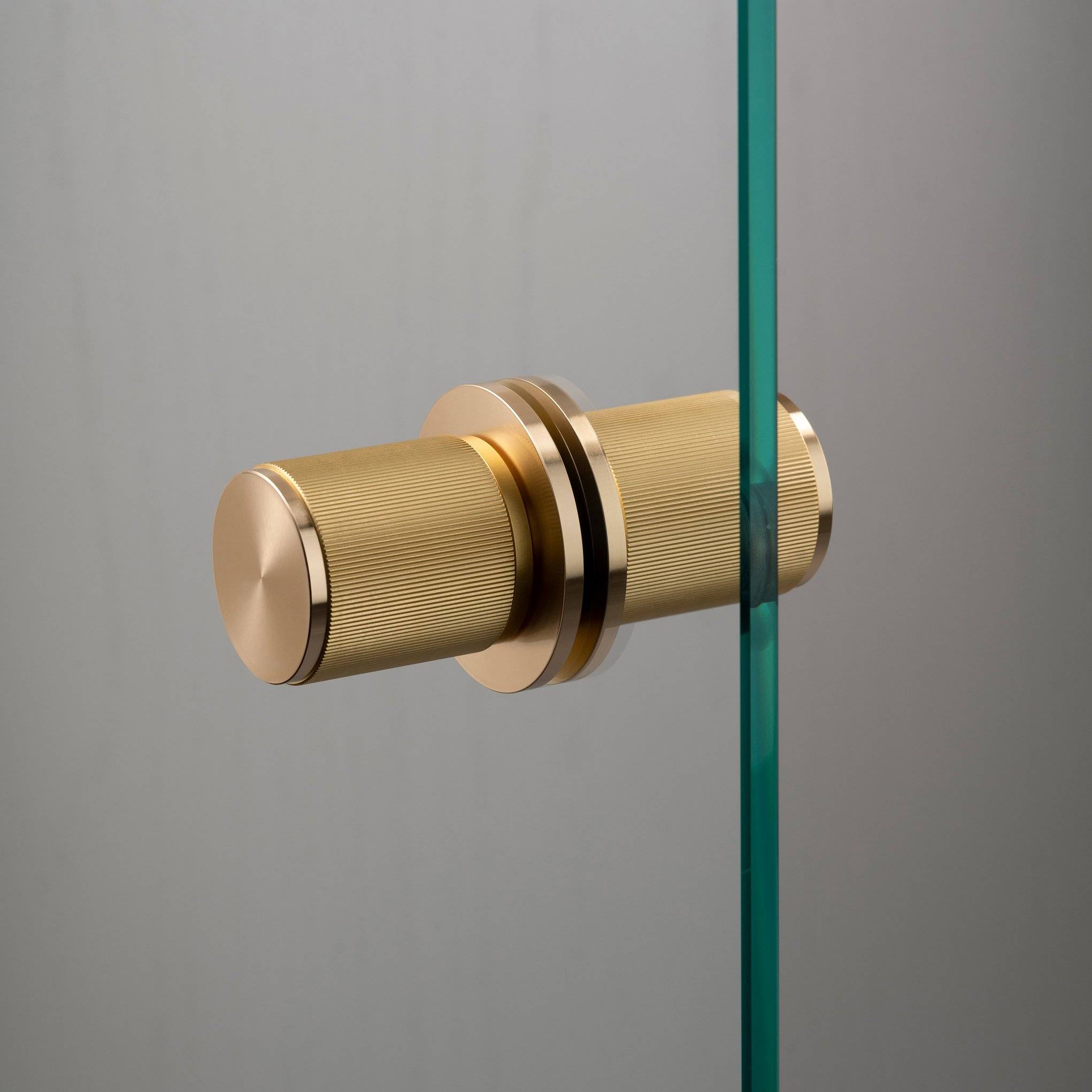 Buster + Punch Door Knob - Fixed - Double-Sided - Linear Knurl