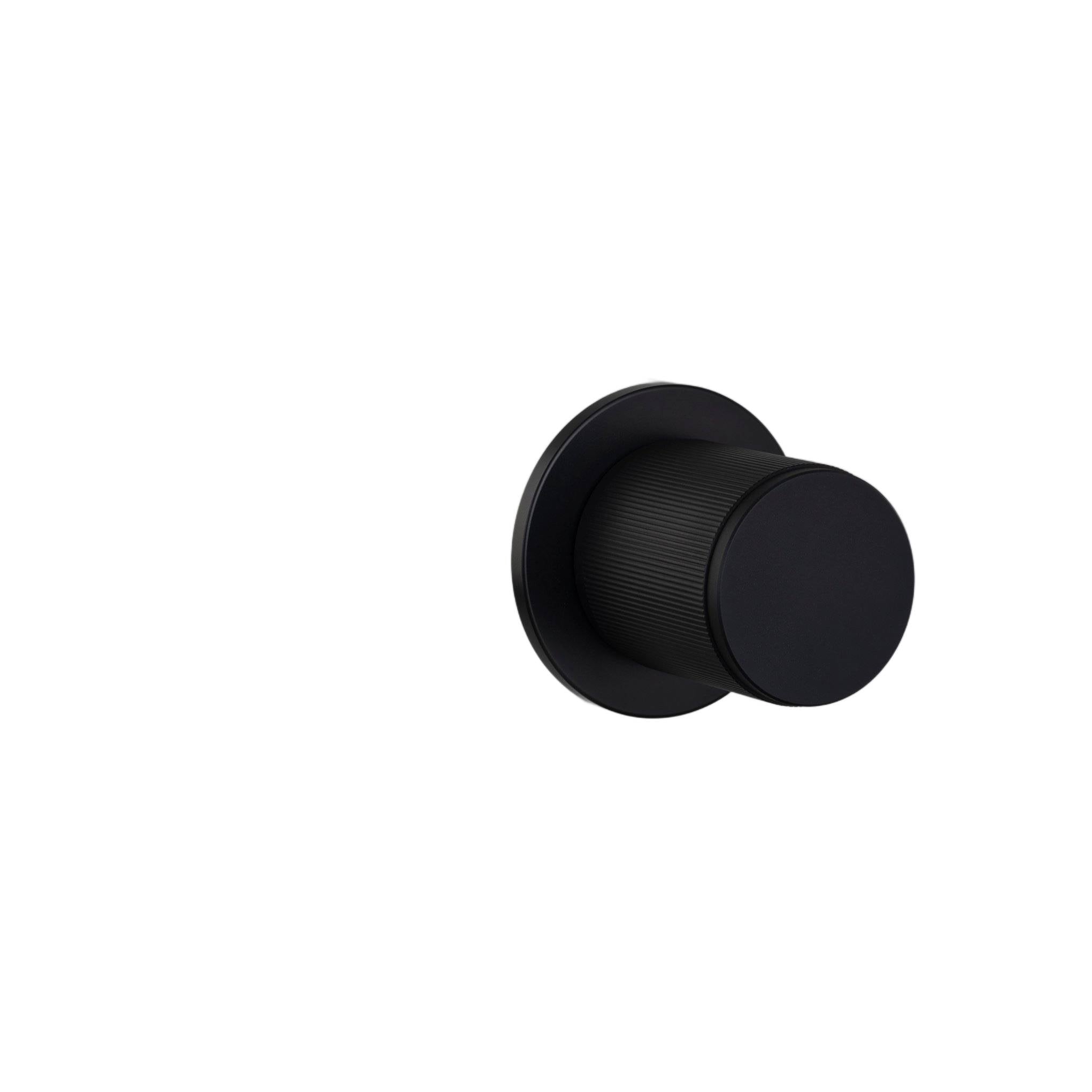 Buster + Punch Door Knob - Fixed - Single-Sided - Linear Knurl