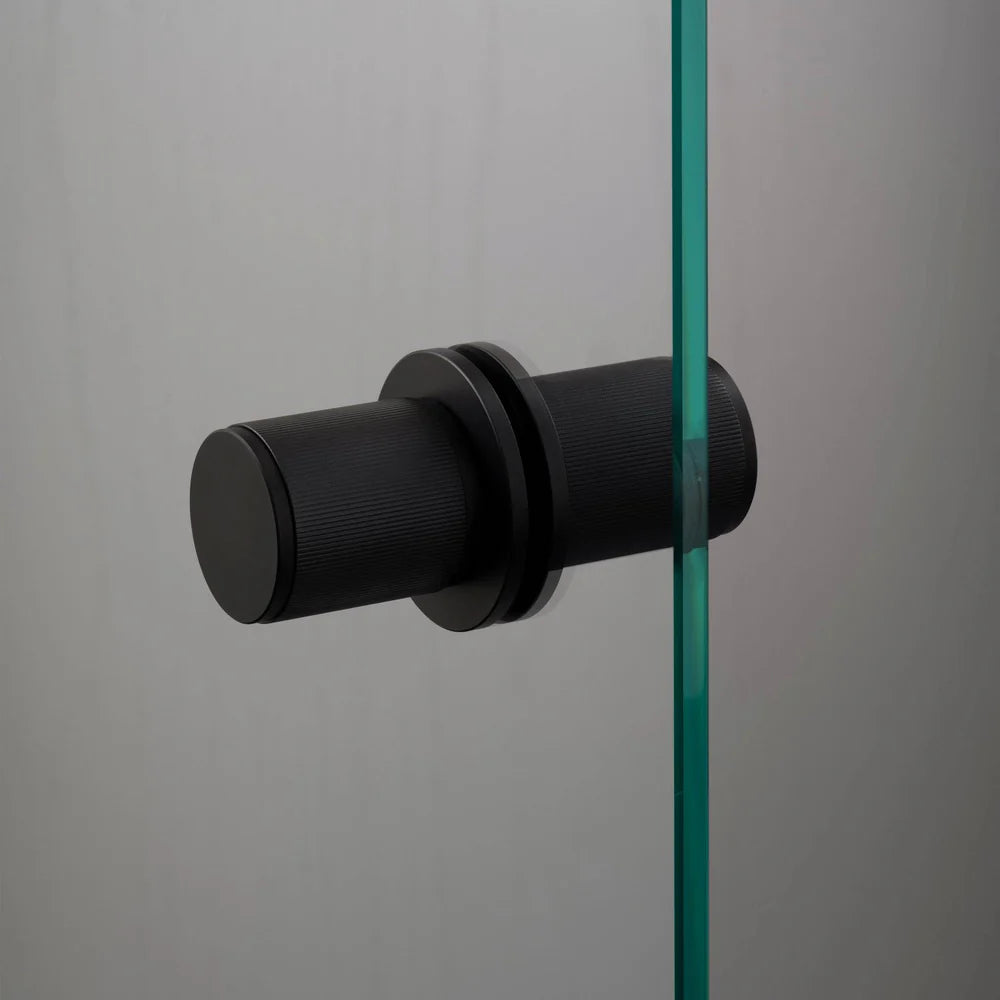 Buster + Punch Door Knob - Fixed - Double-Sided - Linear Knurl