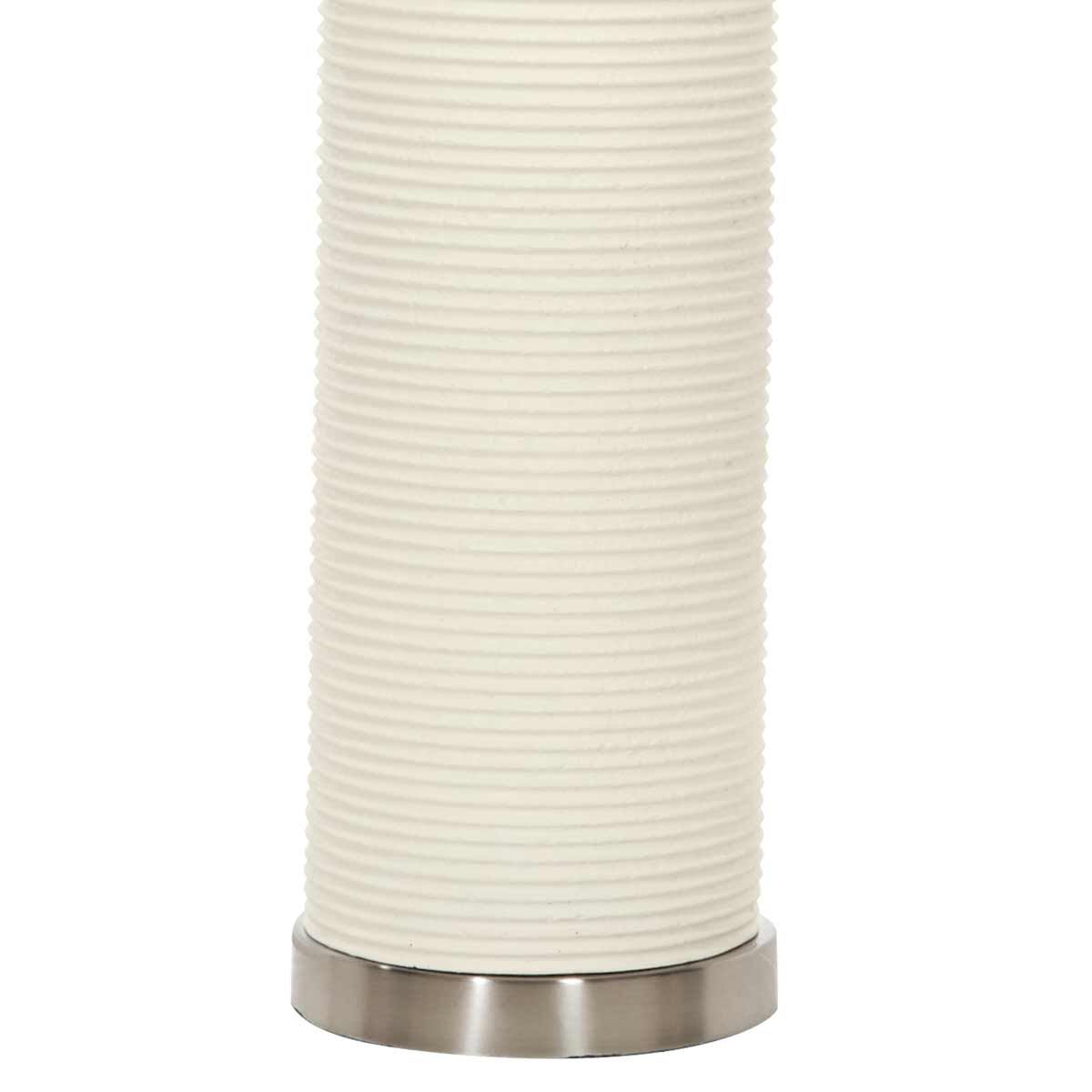 Elstead Ripple Single Table Lamp - White