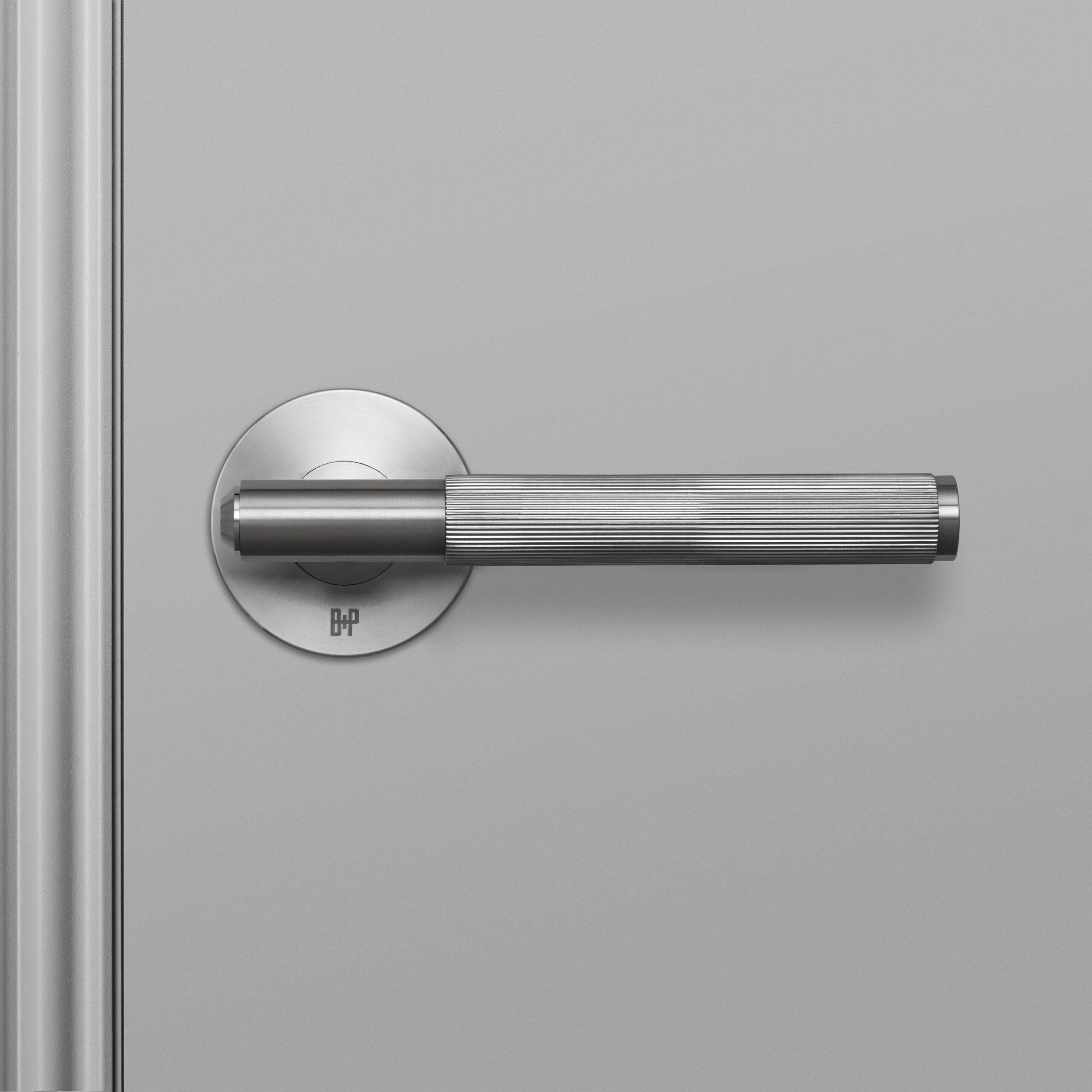 Buster + Punch Door Handle Set - Linear Knurl