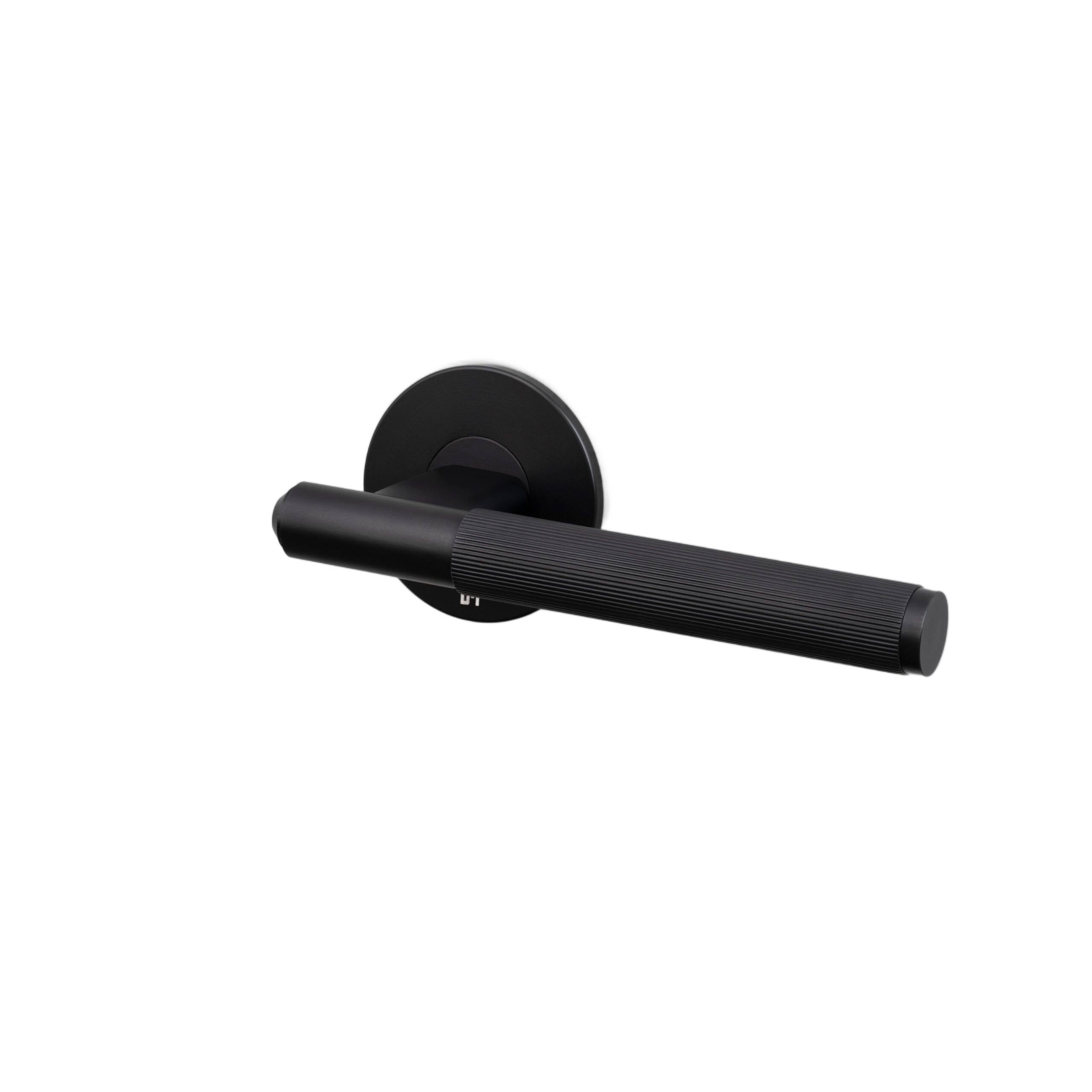 Buster + Punch Door Handle - Fixed - Single-Sided - Linear Knurl