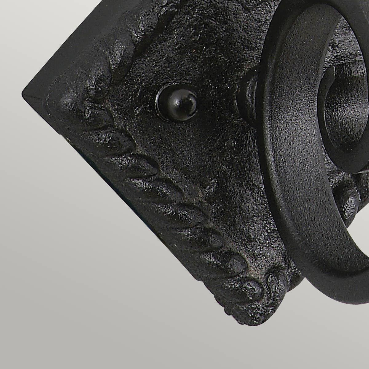 Elstead Rectory Swirl Single Wall Light - Black