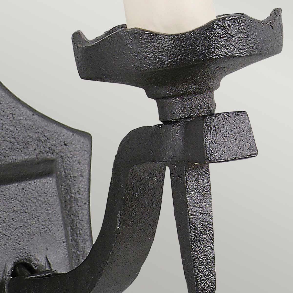 Elstead Rectory Single Wall Light - Black