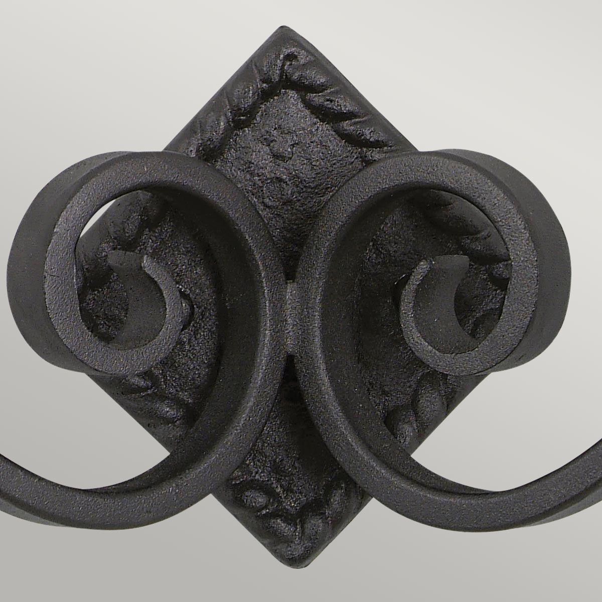 Elstead Rectory Swirl 2 Light Wall Light - Black