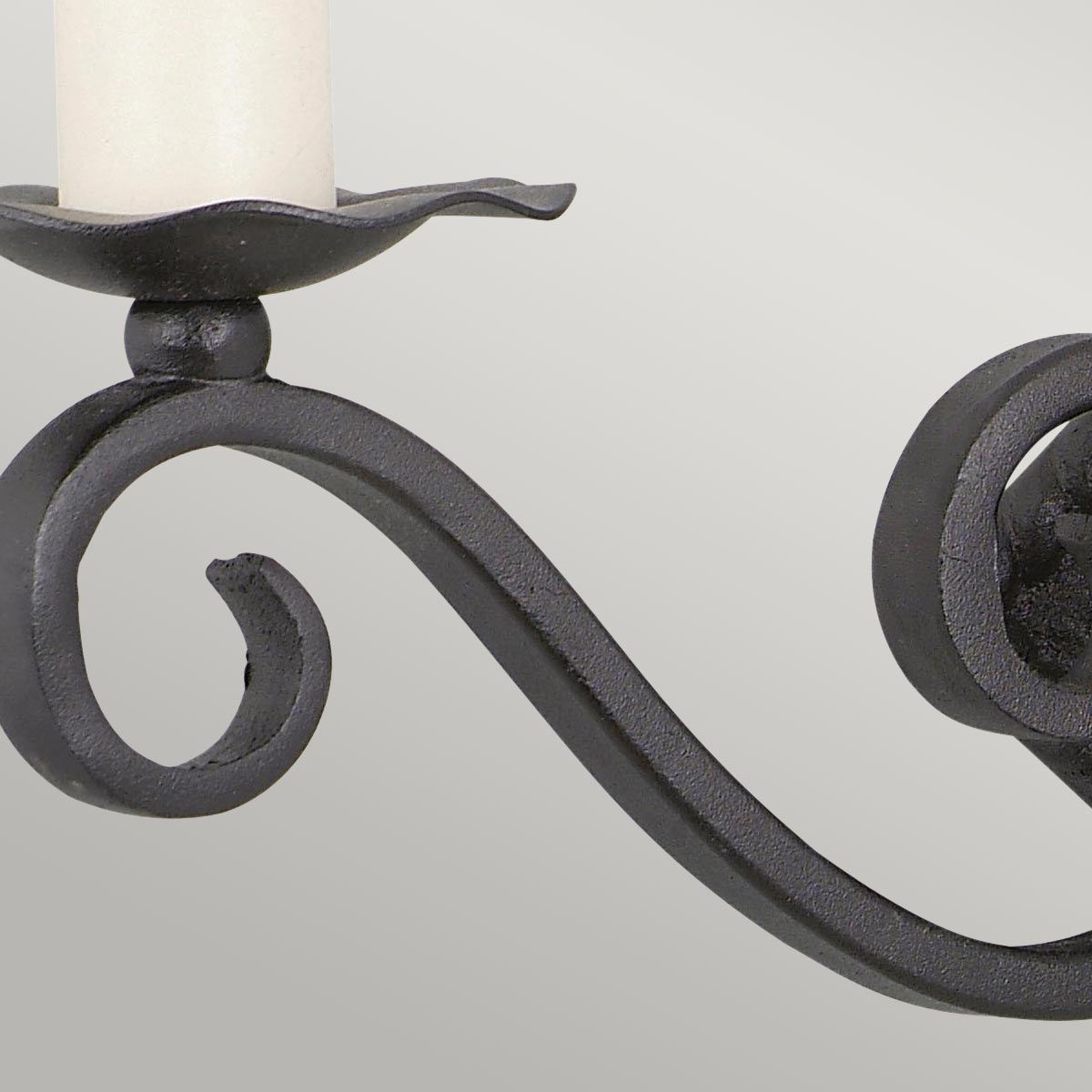 Elstead Rectory Swirl 2 Light Wall Light - Black