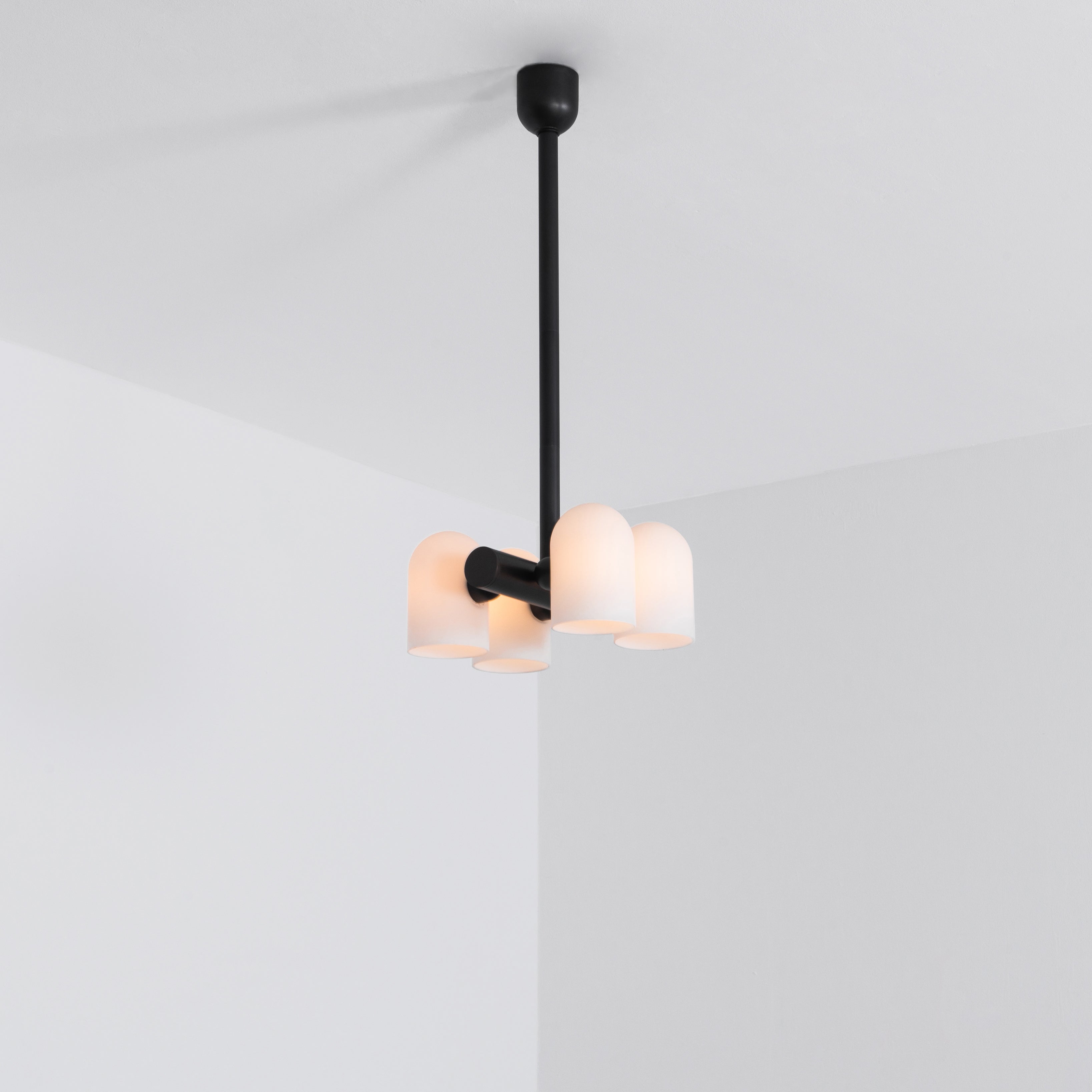 Schwung Odyssey 4 Light Pendant - Opal Mat Glass
