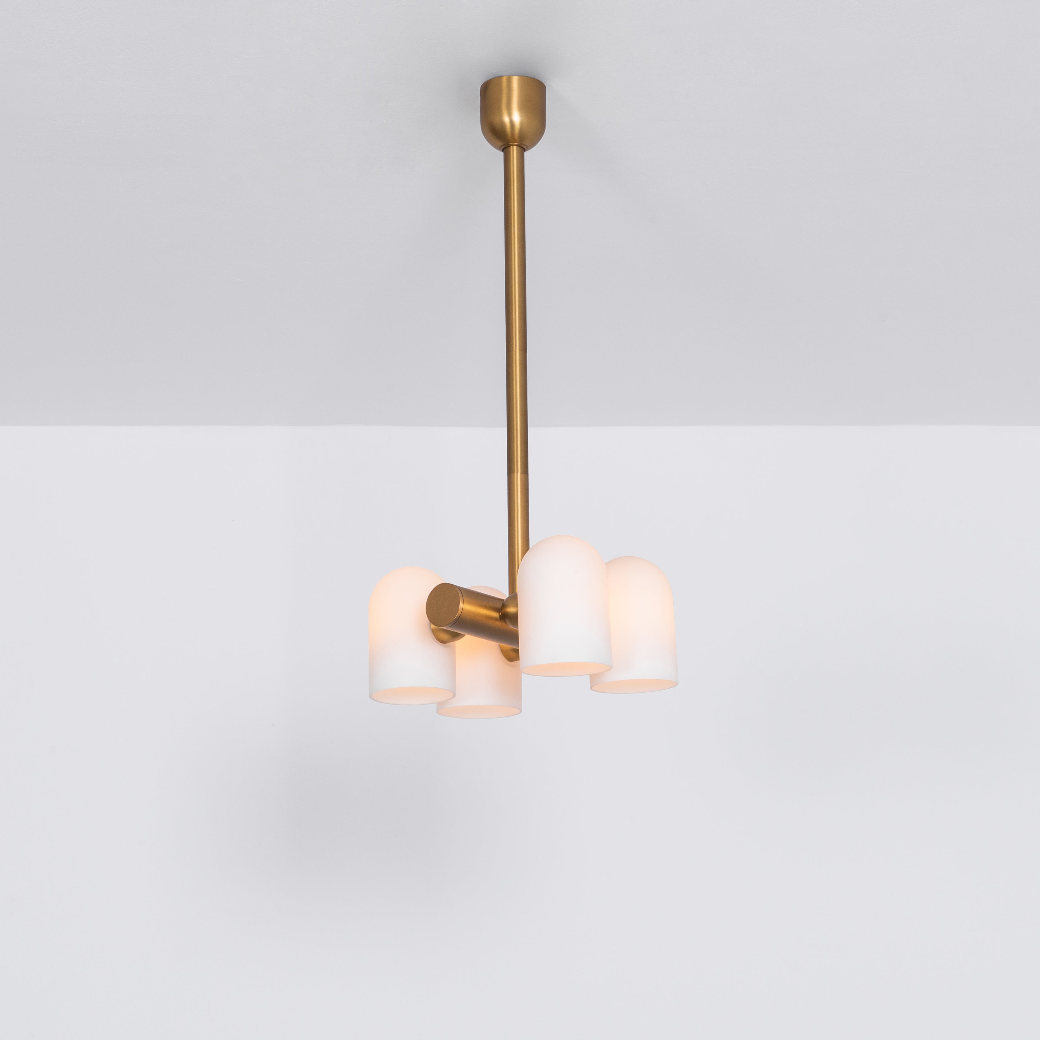 Schwung Odyssey 4 Light Pendant - Opal Mat Glass