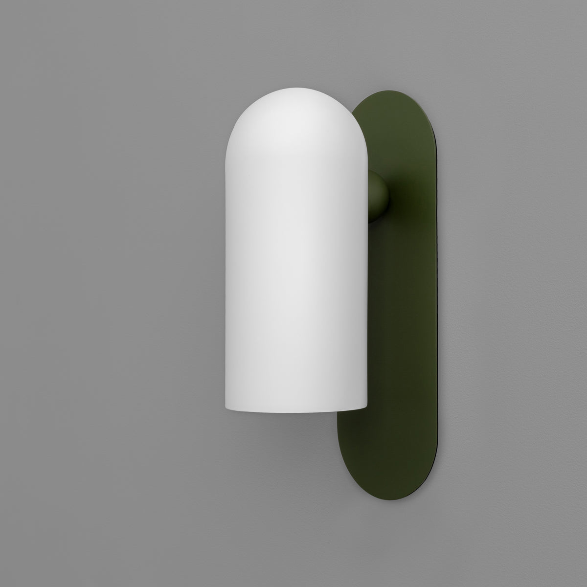 Schwung Odyssey Galloway Medium Single Wall Sconce Light - Opal Matte Glass