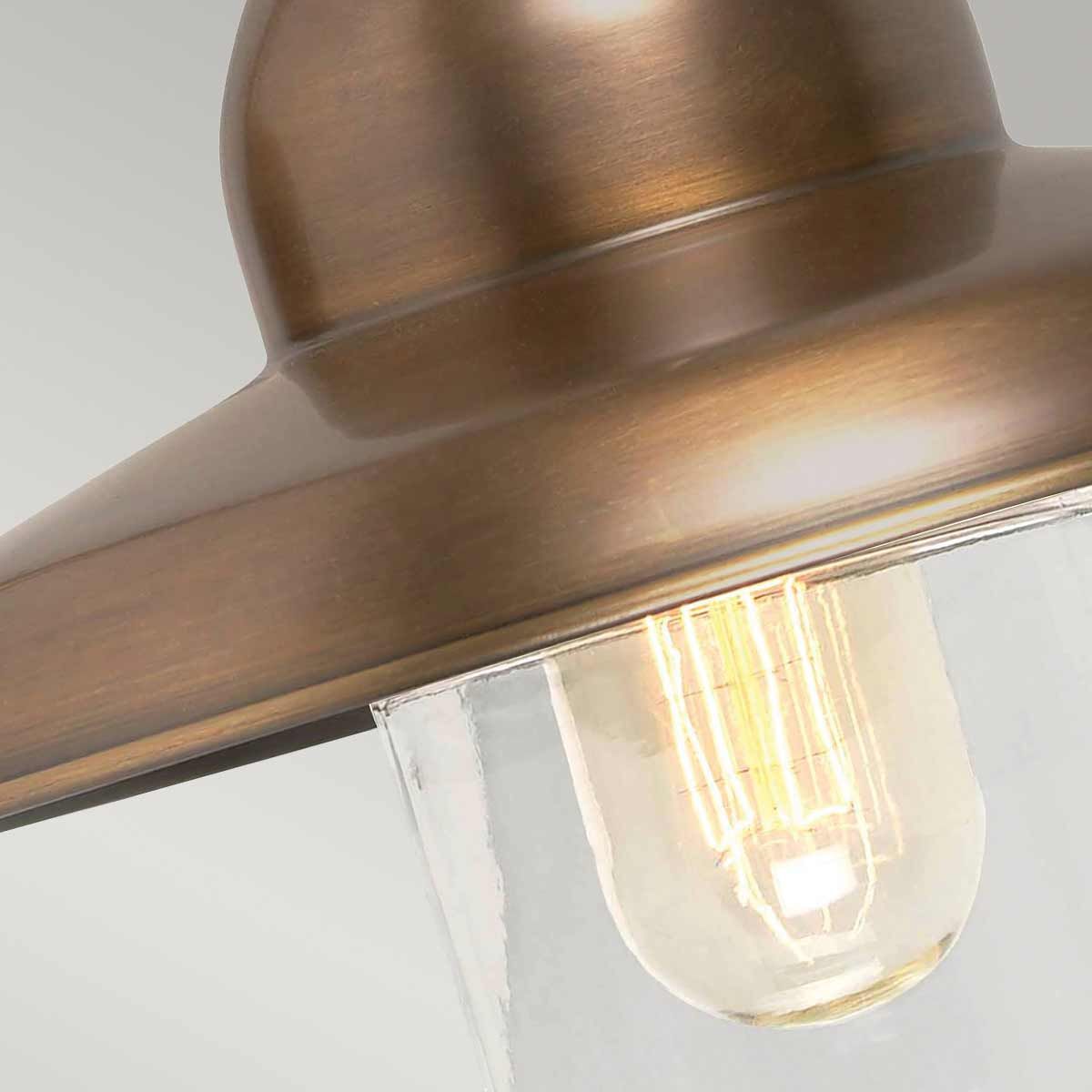 Elstead Somerton Single Wall Lantern - Aged Brass