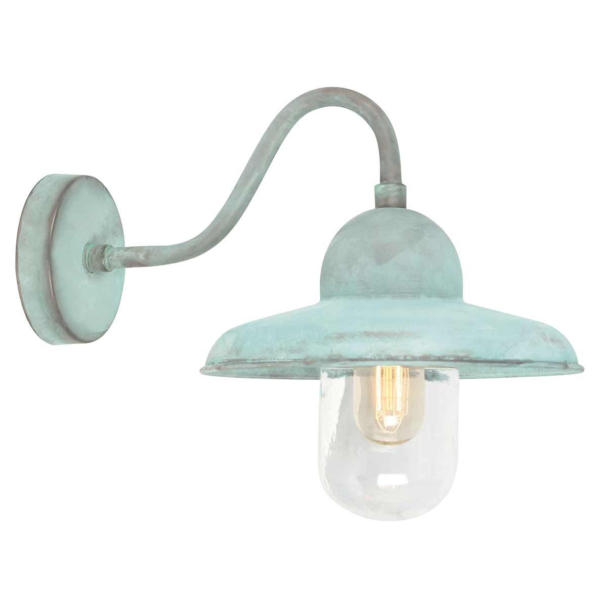 Elstead Somerton Single Wall Lantern - Verdigris