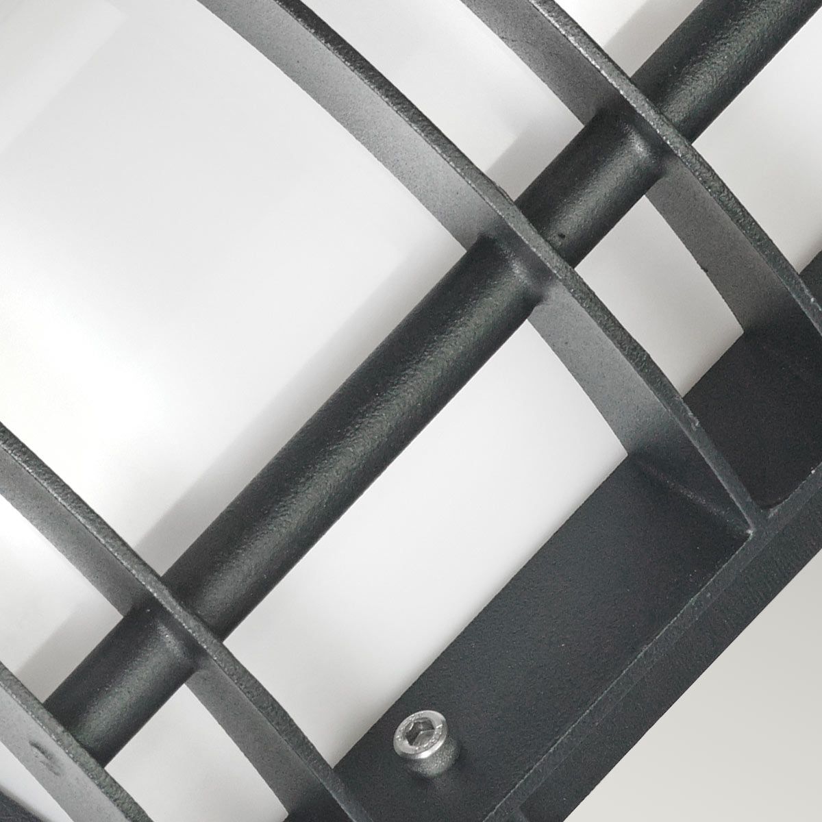 Norlys Stockholm Single Flush Fitting - Black with Opal Glass