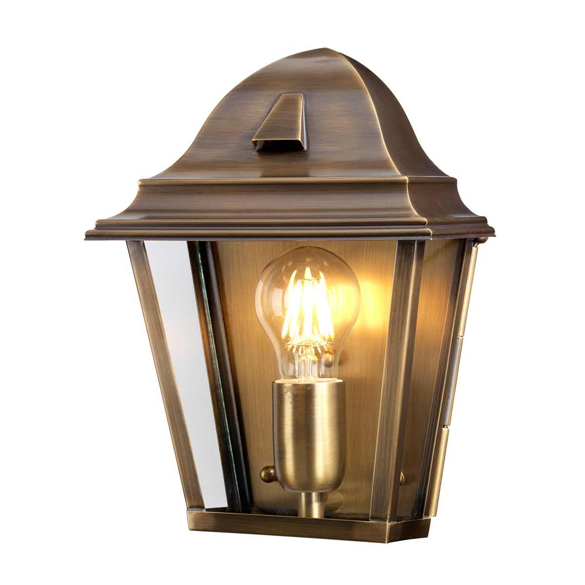 Elstead St James Single Wall Lantern - Aged Brass