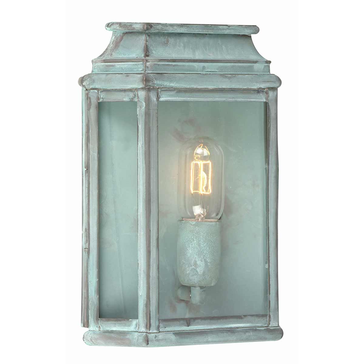 Elstead St Martins Single Wall Lantern - Verdigris