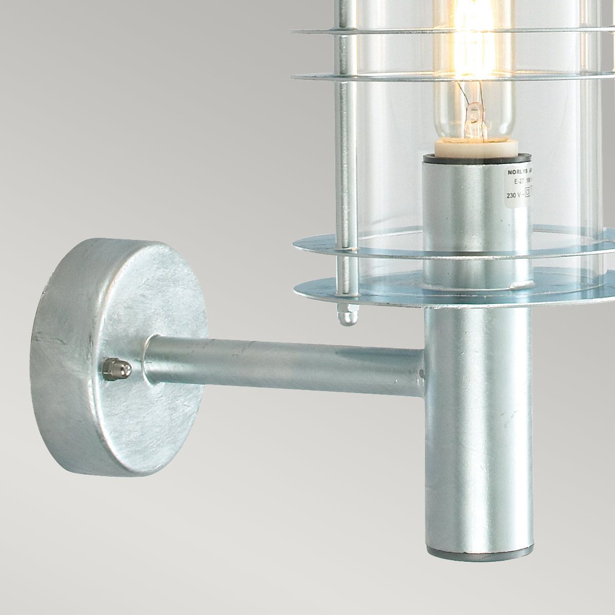 Norlys Stockholm Grande Single Wall Lantern - Galvanised