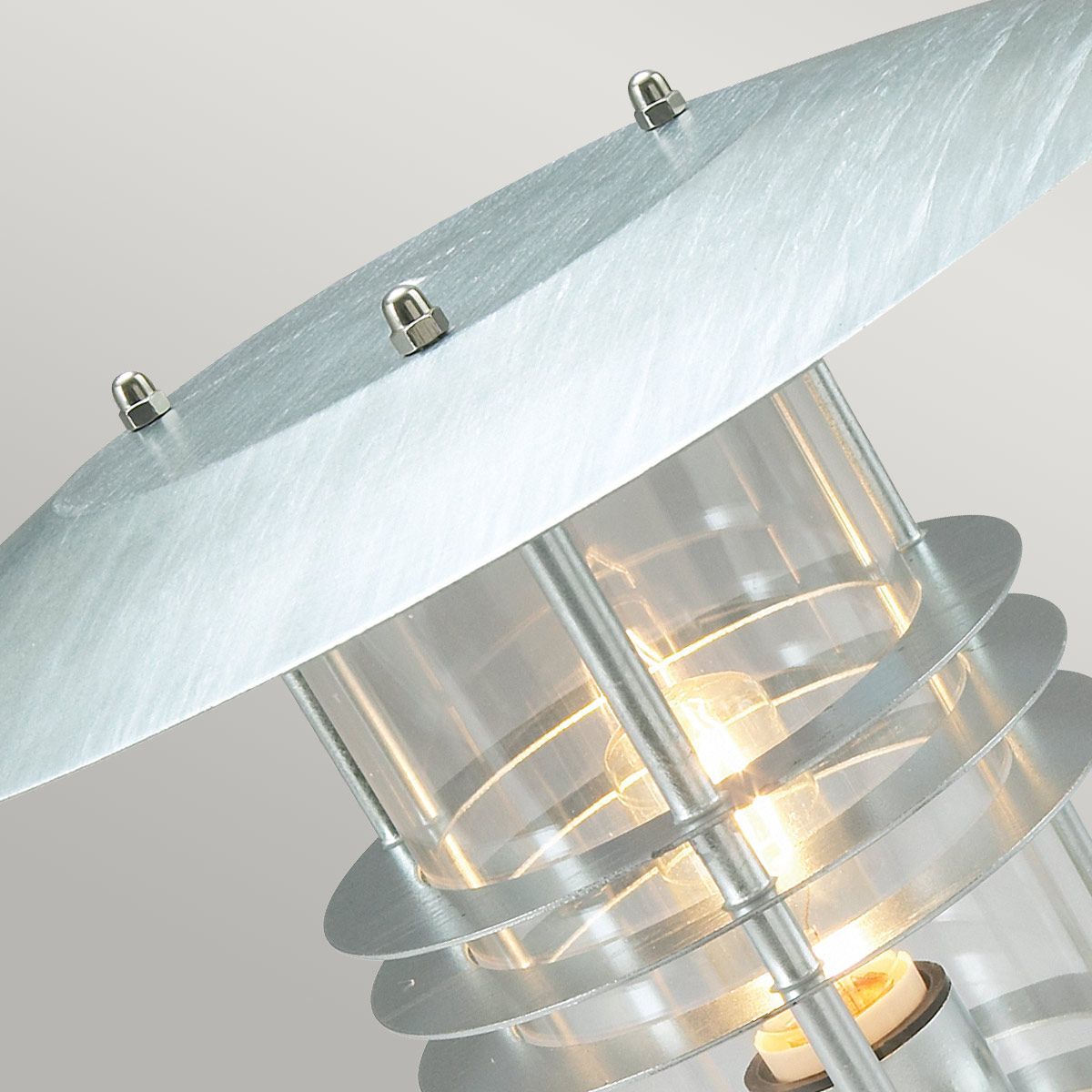 Norlys Stockholm Grande Single Pedestal - Galvanised