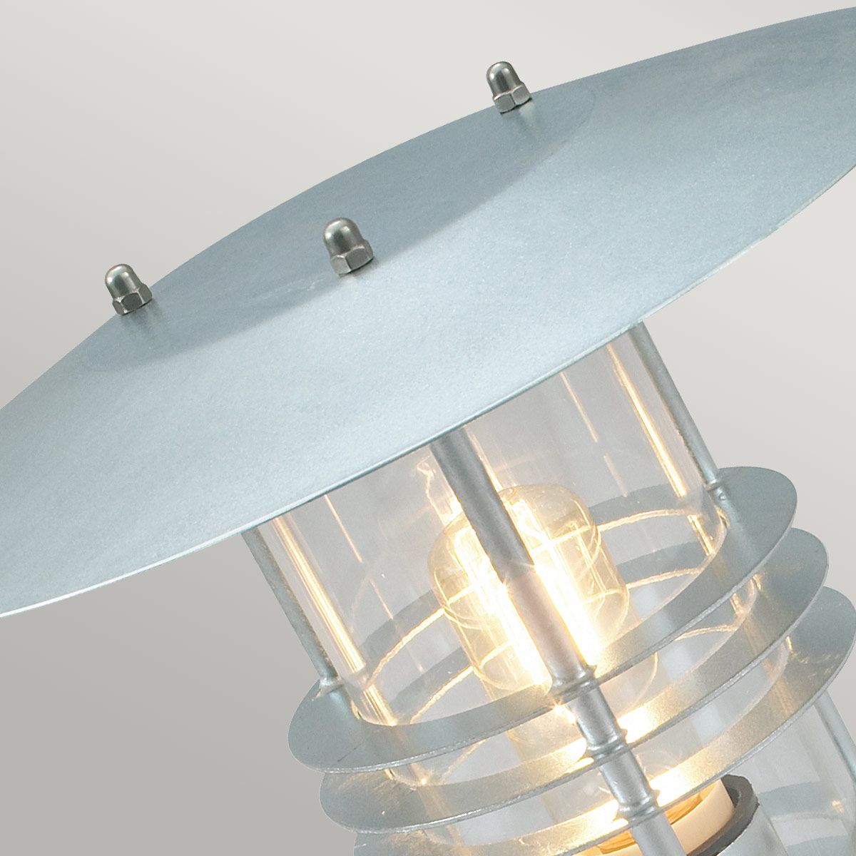 Norlys Stockholm Single Pedestal - Galvanised