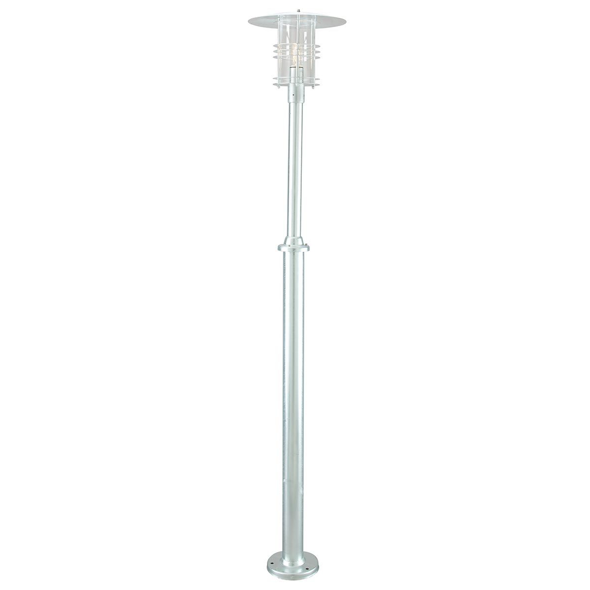 Norlys Stockholm Grande Single Lamp Post - Galvanised
