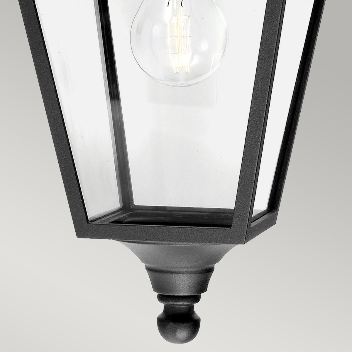 Norlys Turin Single Down Wall Lantern - Black