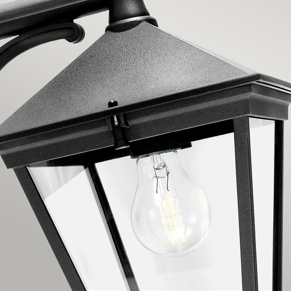 Norlys Turin Single Down Wall Lantern - Black