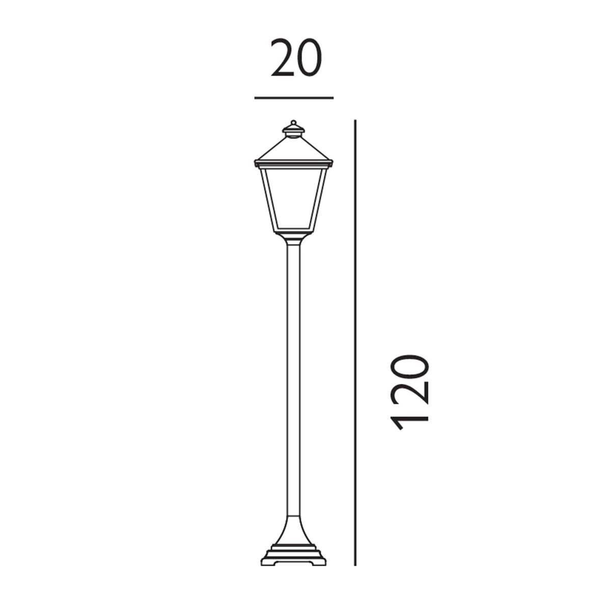 Norlys Turin Single Pillar - Black