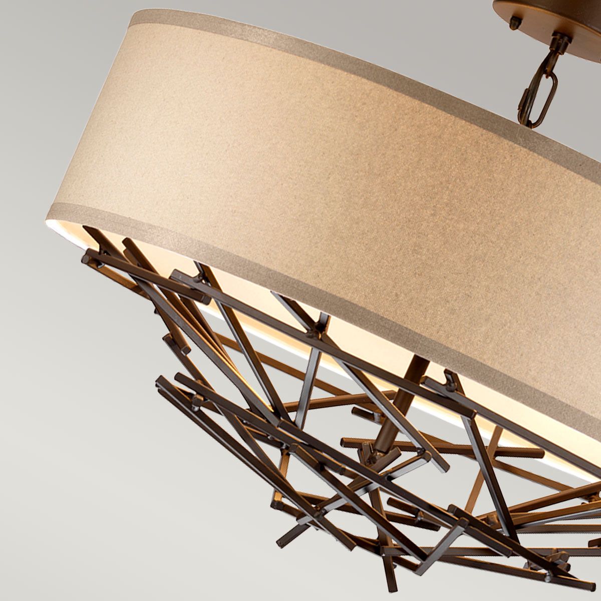 Elstead Taiko 4 Light Pendant - Olde Bronze