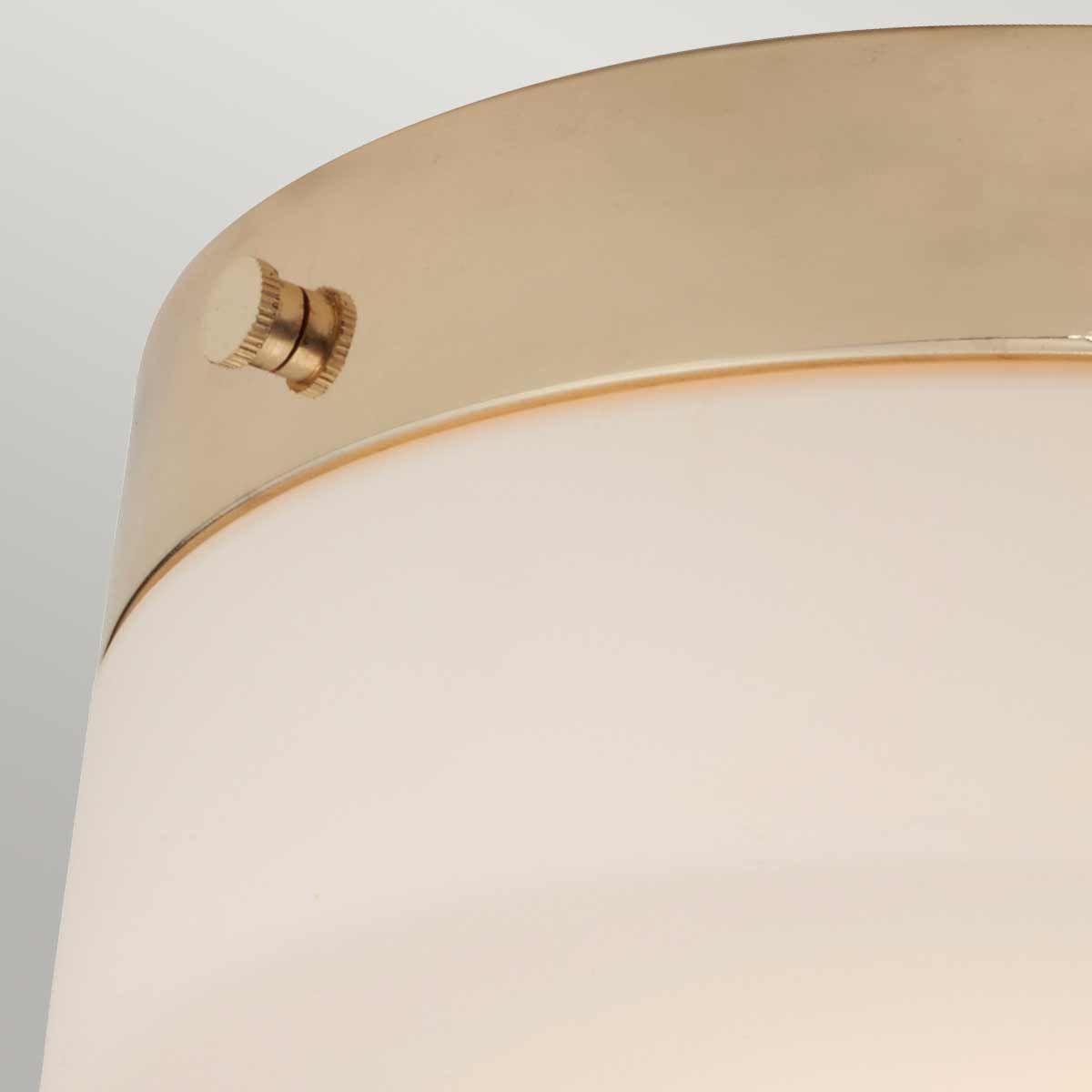 Elstead Tamar Single Large Bathroom Flush Fitting - Polished Gold