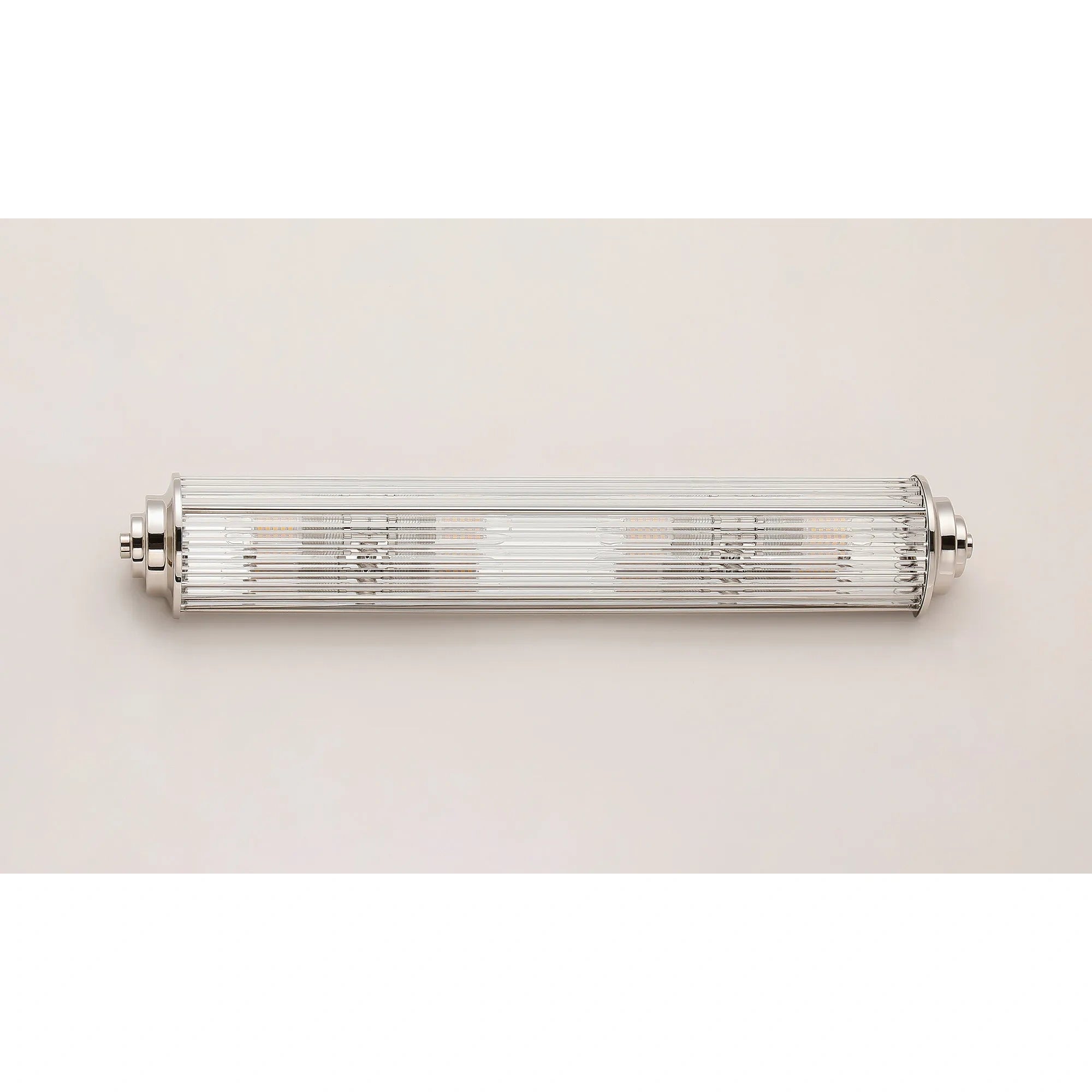 Fabula Wedgewood Large 4 Light Glass Rod Wall Light G9 IP44 - Polished Nickel