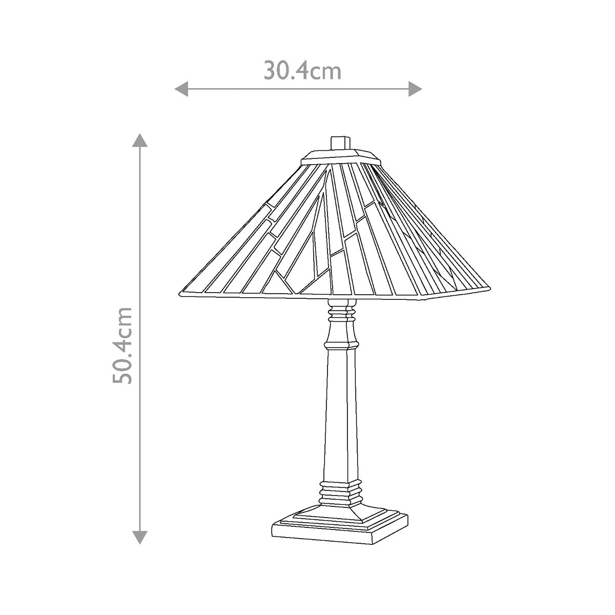 Elstead Alderley 1 Light Large Table Lamp - Vintage Bronze
