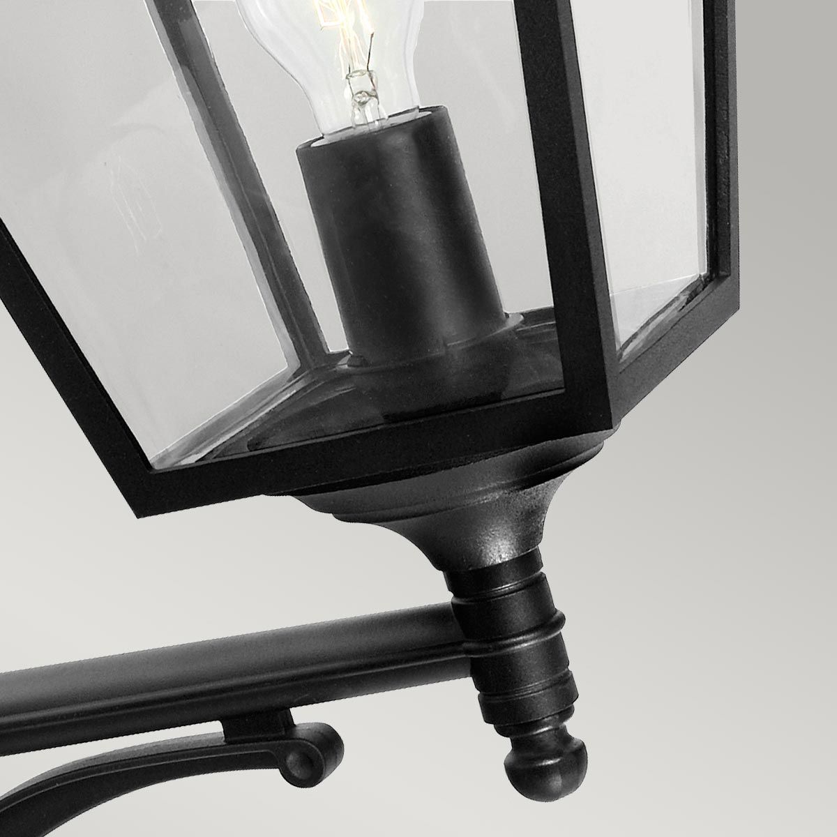 Norlys Turin Grande Single Up Wall Lantern - Black