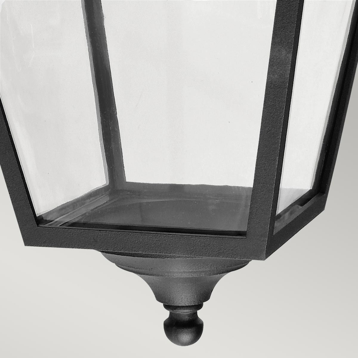 Norlys Turin Grande Single Down Wall Lantern - Black