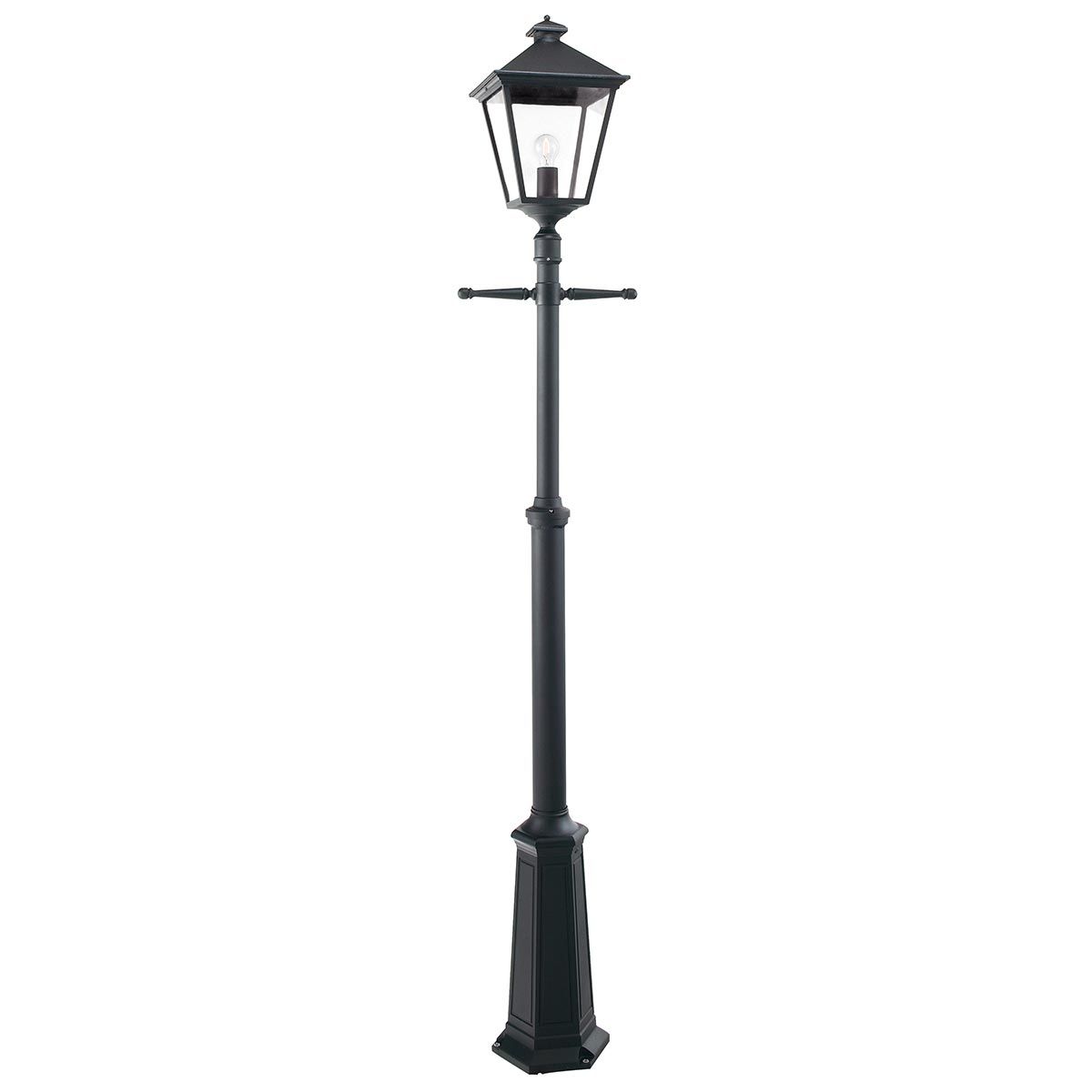 Norlys Turin Grande Single Signal Post - Black
