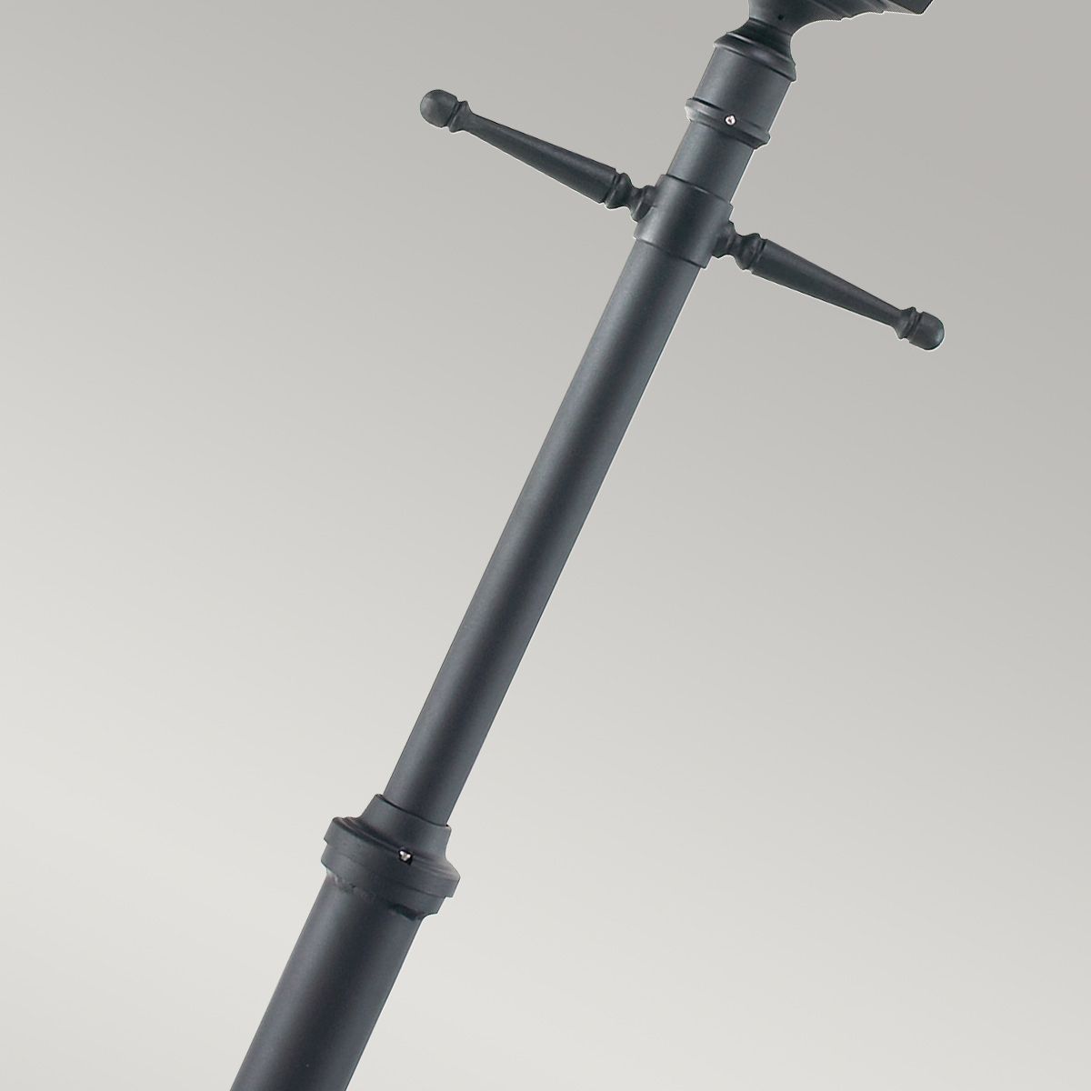 Norlys Turin Grande Single Signal Post - Black