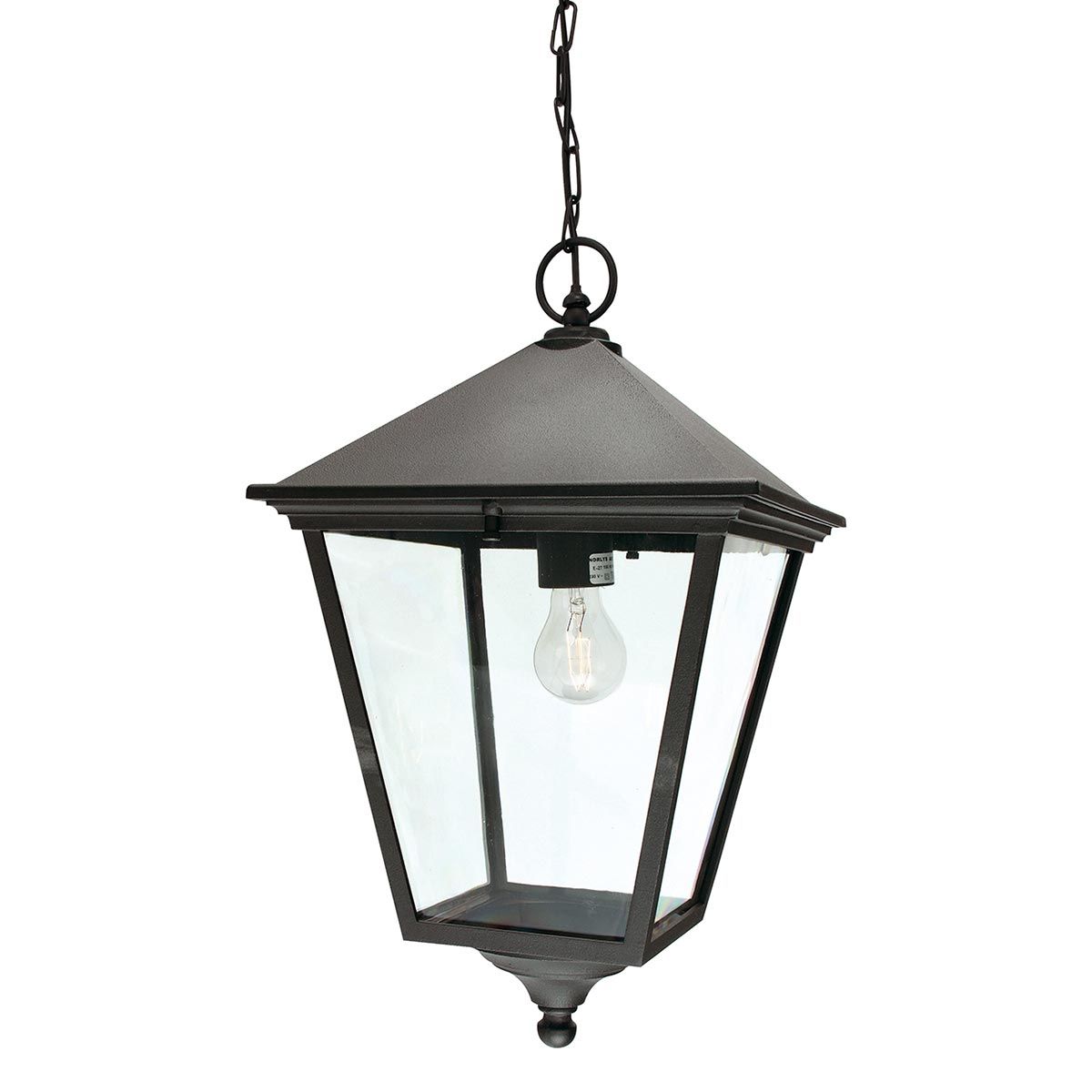 Norlys Turin Grande Single Chain Lantern - Black