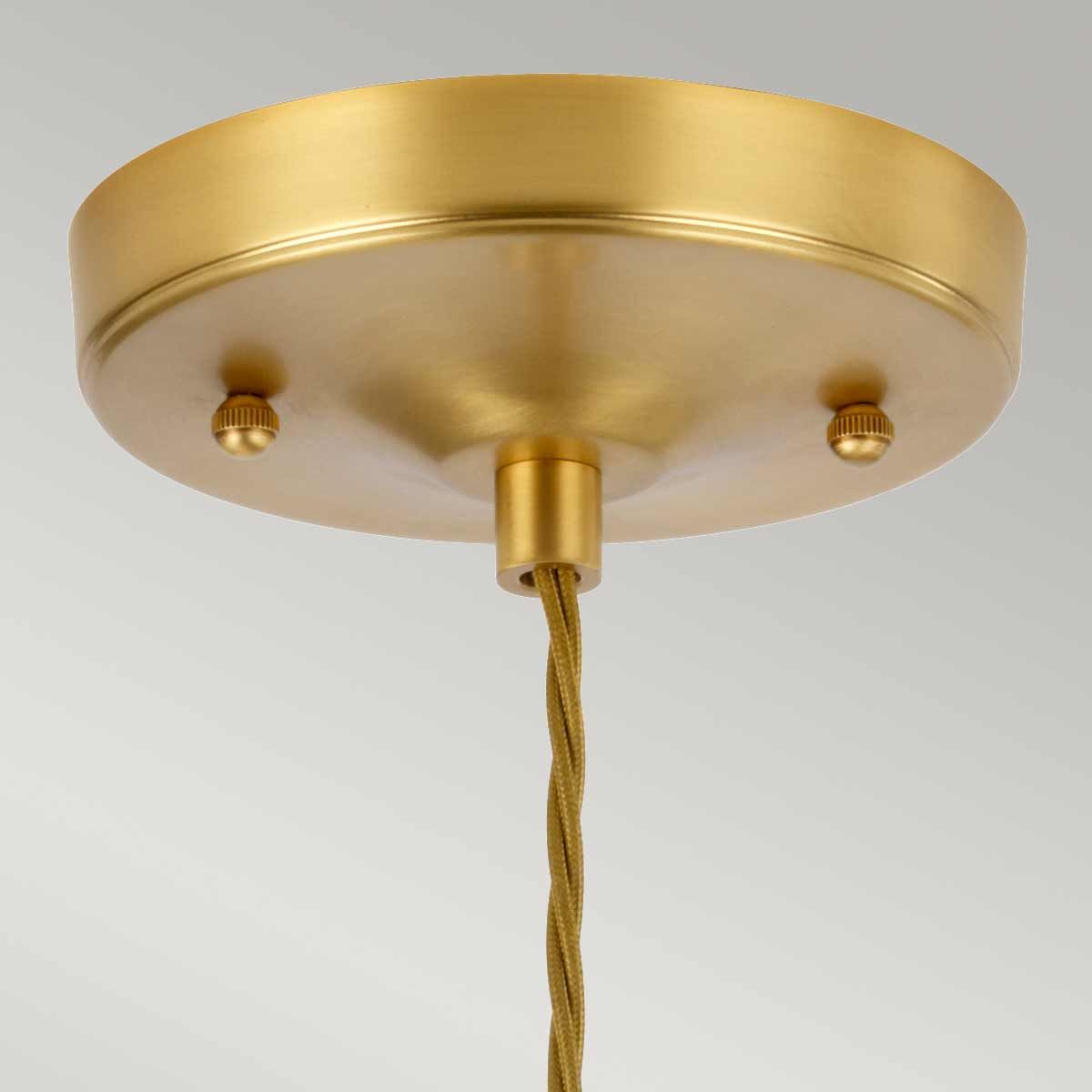 Elstead Tiber Single Pendant - Brushed Brass