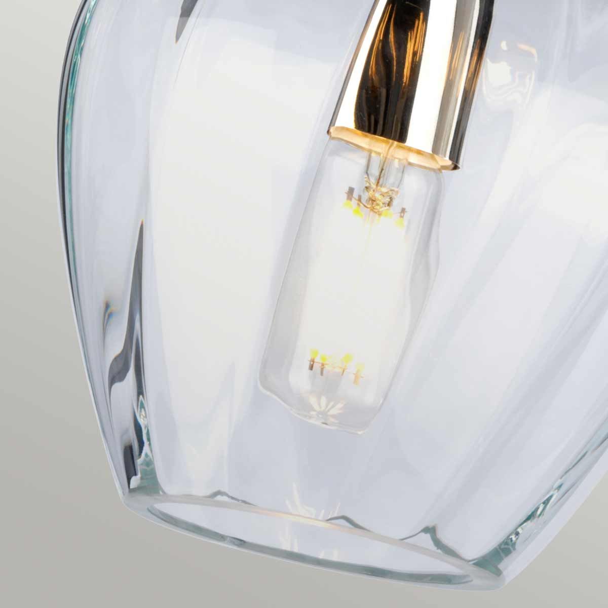Elstead Tiber Single Pendant - Polished Nickel