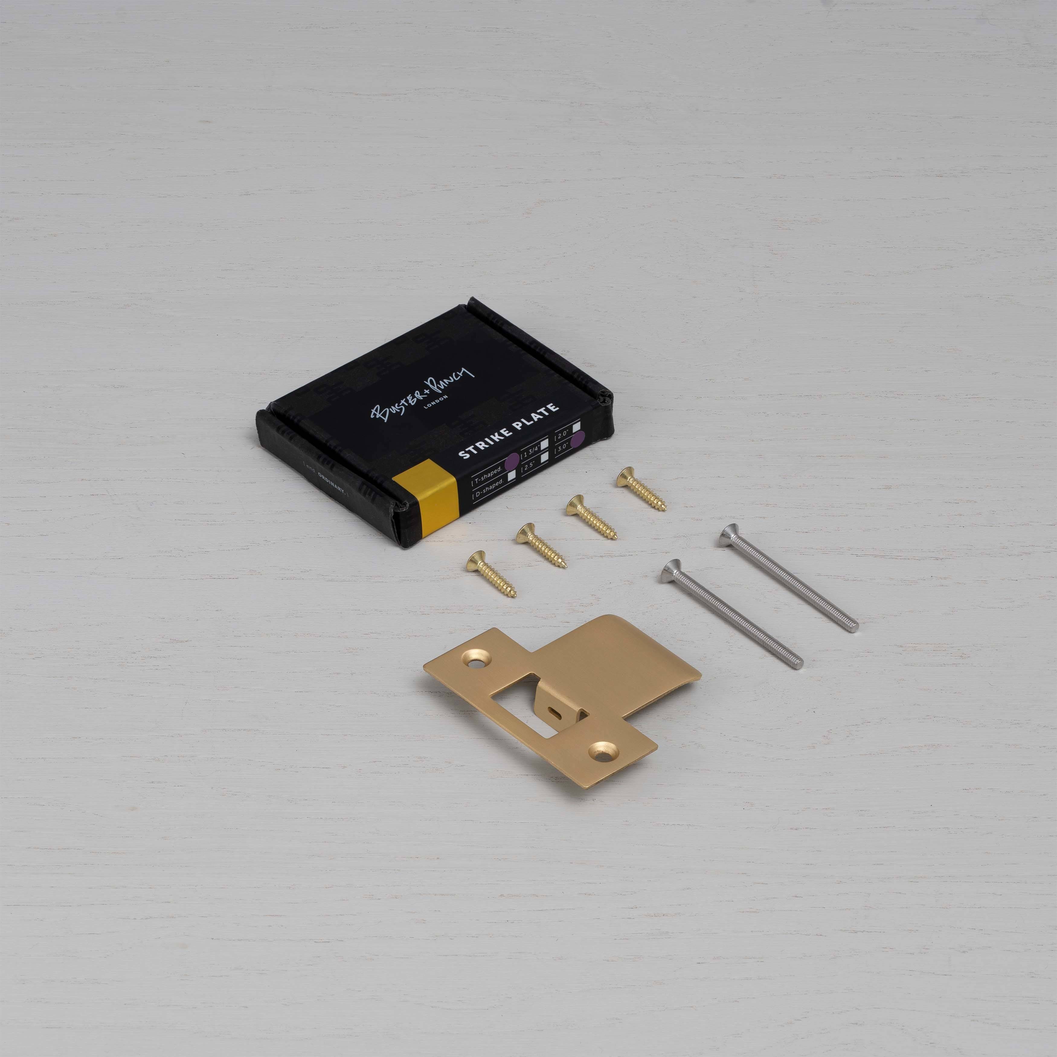 Buster + Punch Strike Plate Kit - T Shaped - 75mm Door