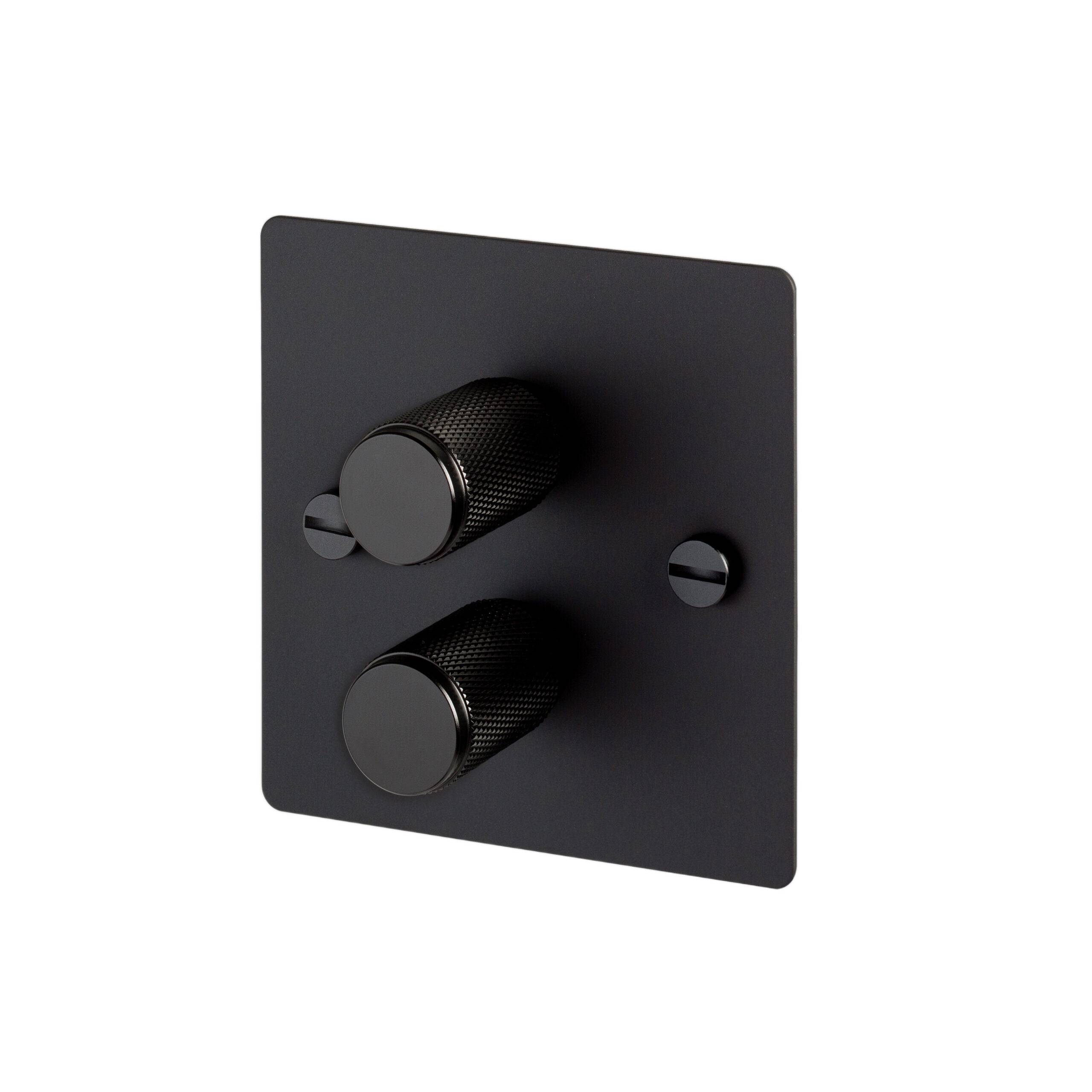 Buster + Punch 2G Dimmer 100W - Cross Knurl - Black