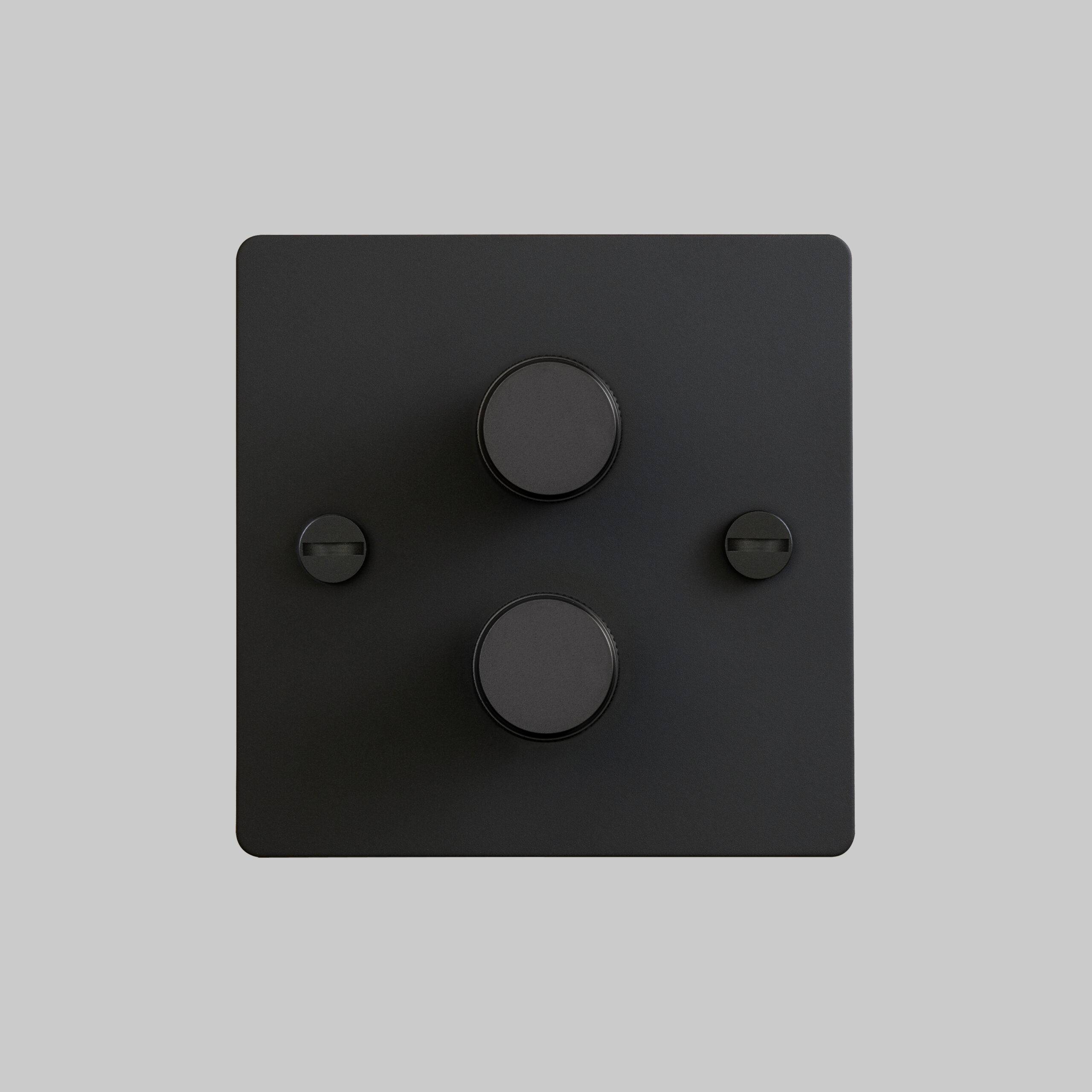 Buster + Punch 2G Dimmer 100W - Cross Knurl - Black
