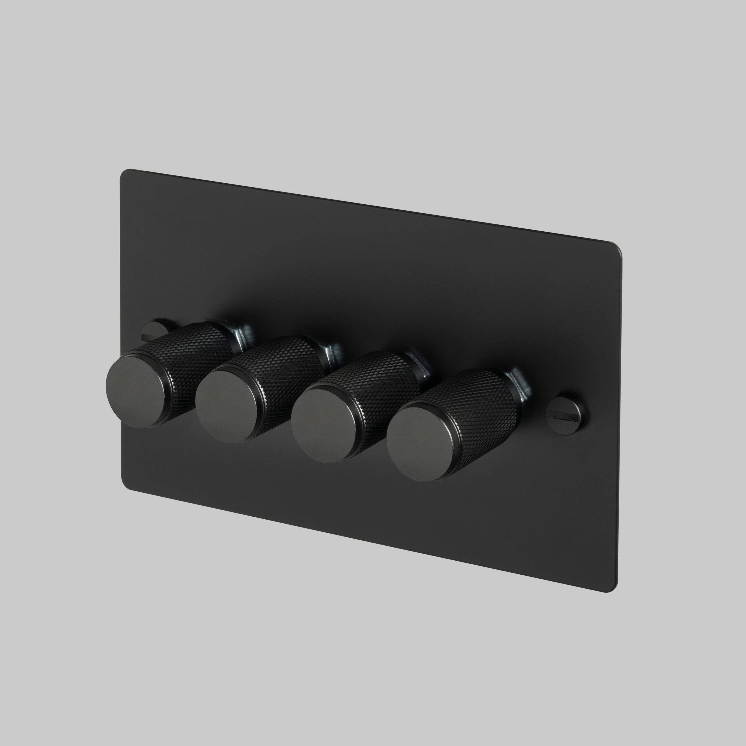 Buster + Punch 4G Dimmer 120W - Cross Knurl - Black - 2 way