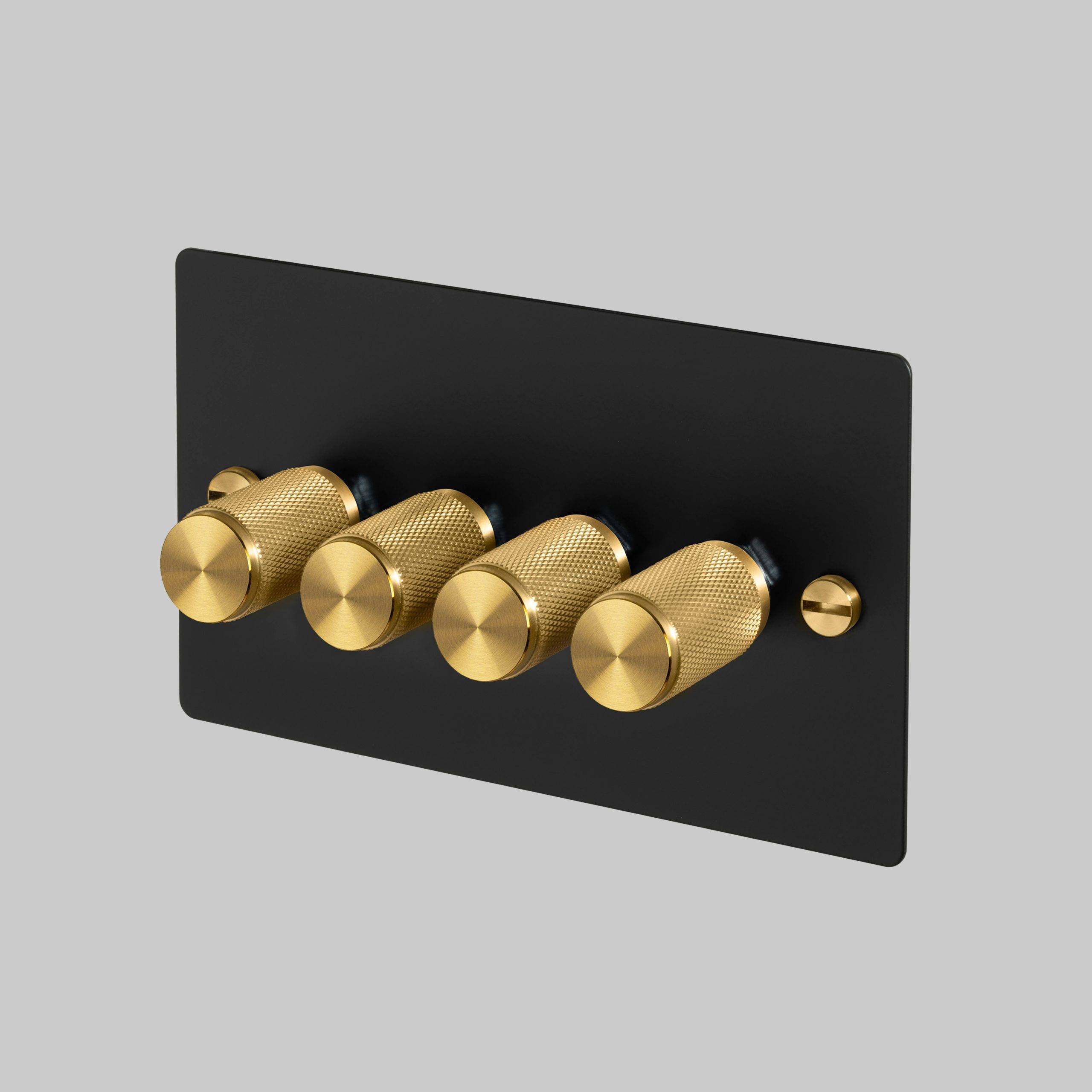 Buster + Punch 4G Dimmer 120W - Cross Knurl - Black - 2 way