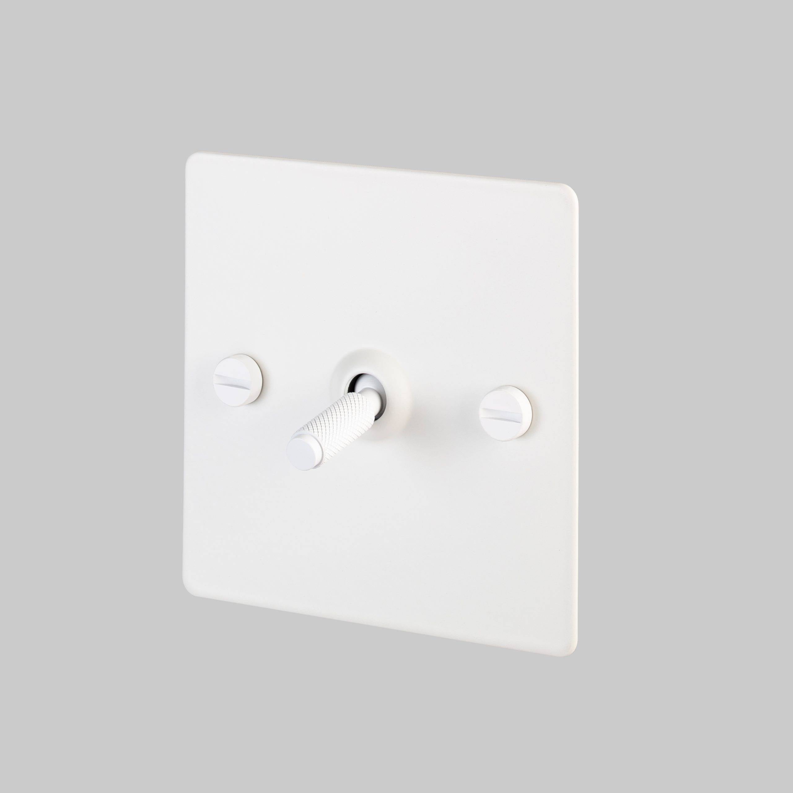 Buster + Punch 1G Toggle Intermediate 3-Way - Cross Knurl - White